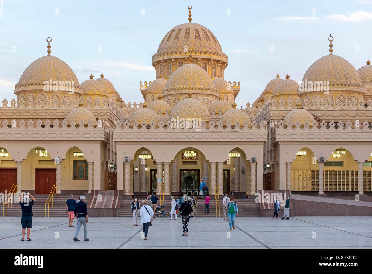 Ägypten, Governorat am Roten Meer, Hurghada, große Moschee von Hurghada, El Mina Masjid Stockfoto