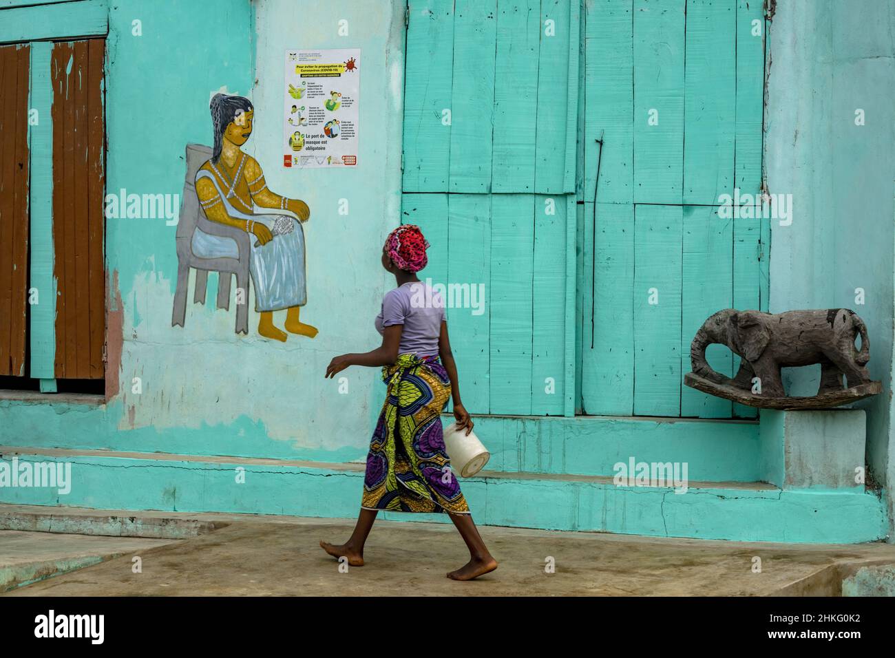 Benin, Cotonou, die schwimmende Stadt Ganvie Stockfoto
