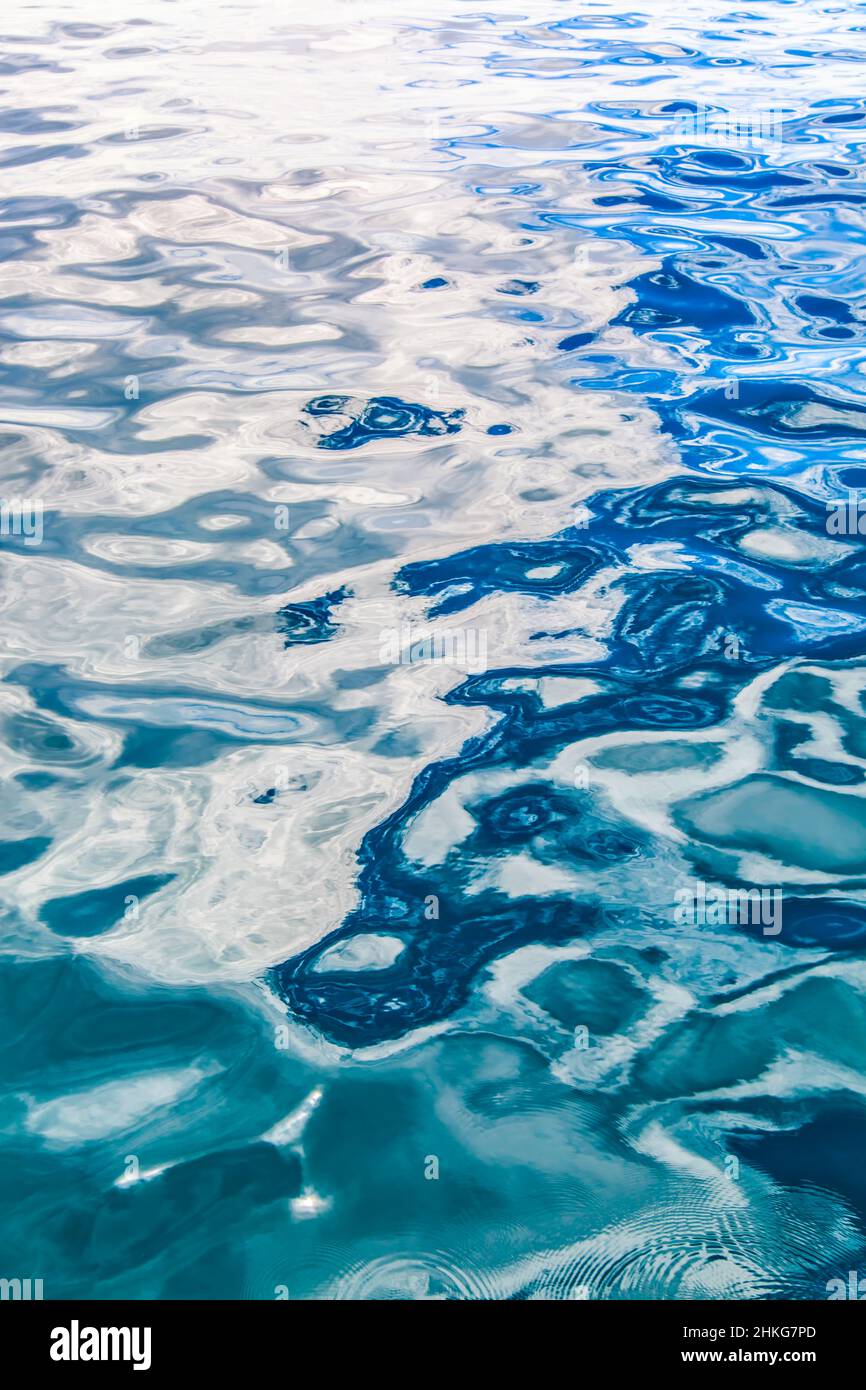 Wasser Oberfläche Abstrakter Hintergrund Stockfoto