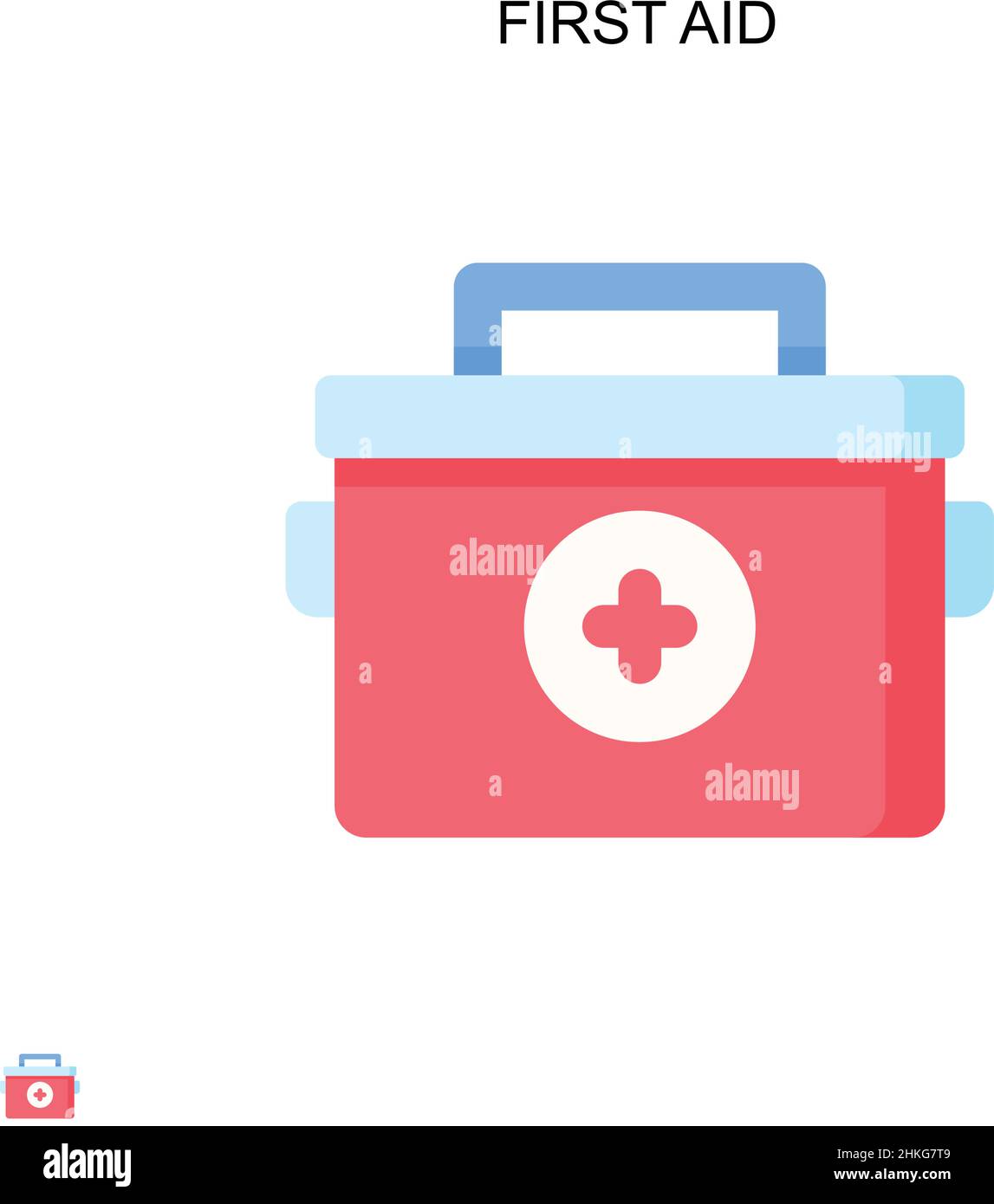 Einfaches erste-Hilfe-Vektorsymbol. Illustration Symbol Design-Vorlage für Web mobile UI-Element. Stock Vektor