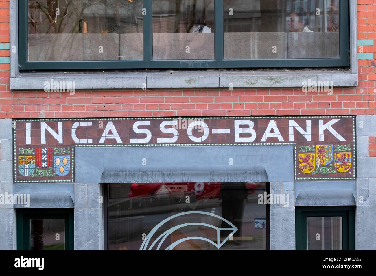 Ornament Incasso -Bank In Amsterdam Niederlande 28-1-2022 Stockfoto