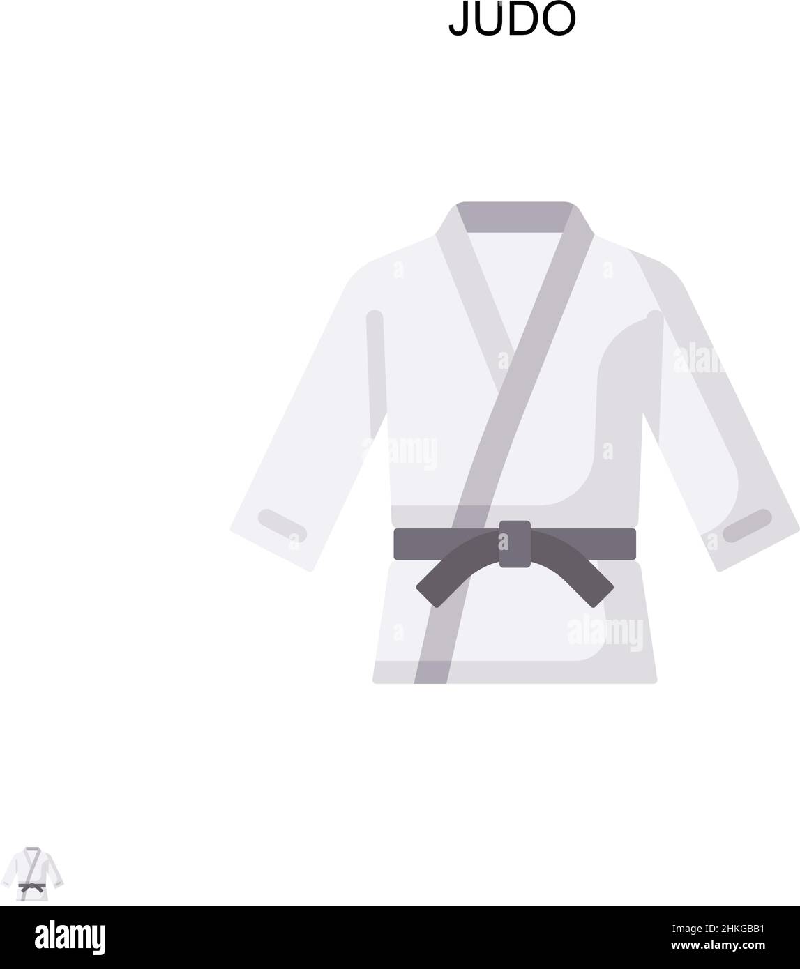 Judo einfaches Vektor-Symbol. Illustration Symbol Design-Vorlage für Web mobile UI-Element. Stock Vektor Judo einfaches Vektor-Symbol. Illustration Symbol Design-Vorlage für Web mobile UI-Element. Stock Vektor
