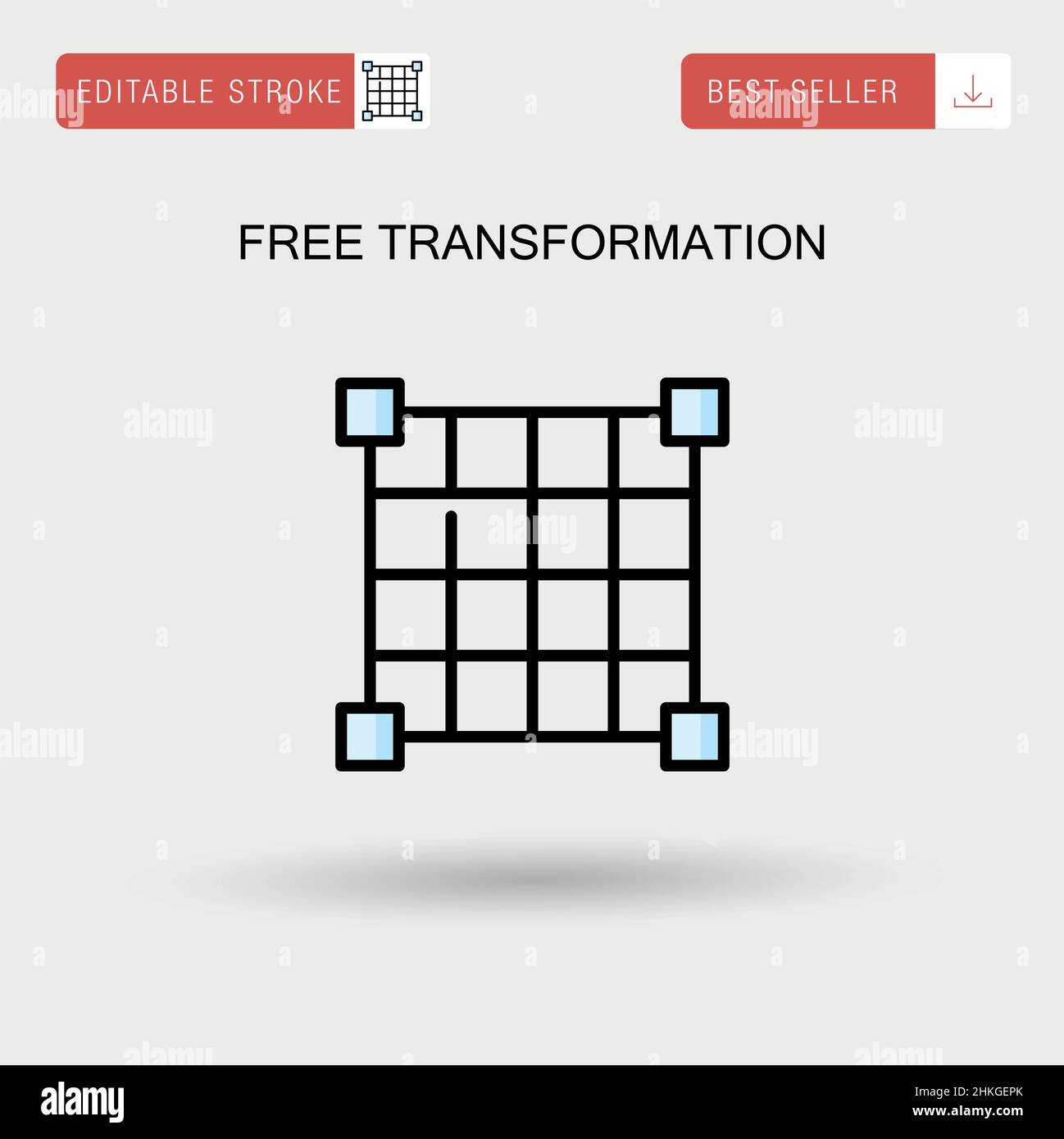 Freie Umwandlung einfaches Vektor-Symbol. Stock Vektor