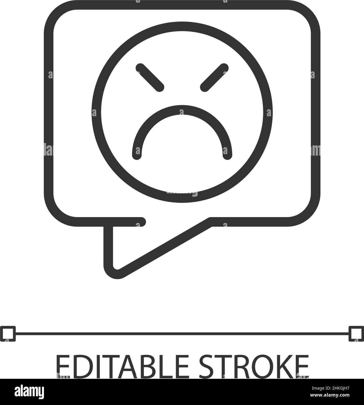 Complaint Pixel Perfect Linear Icon Stock Vektor