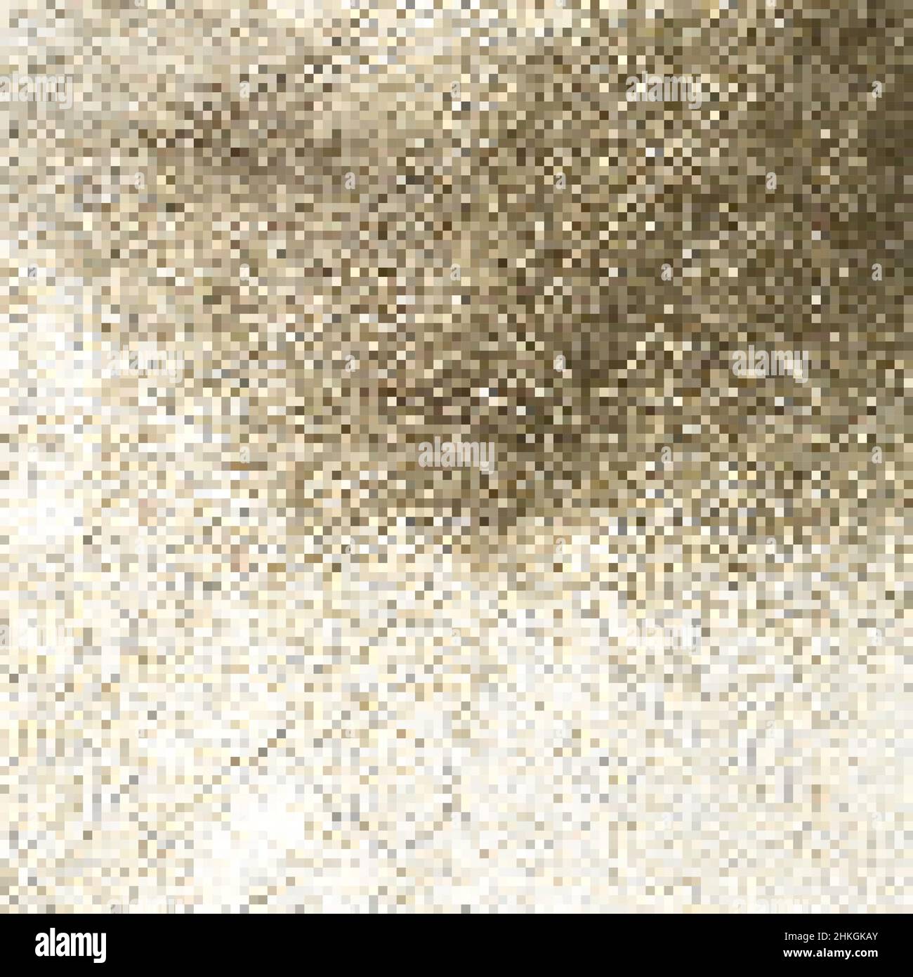 Pixel Art Hintergrund. Vector Illustration. Abstrakte Muster mit quadratischen Pixeln. Mosaik Hintergrund Stock Vektor
