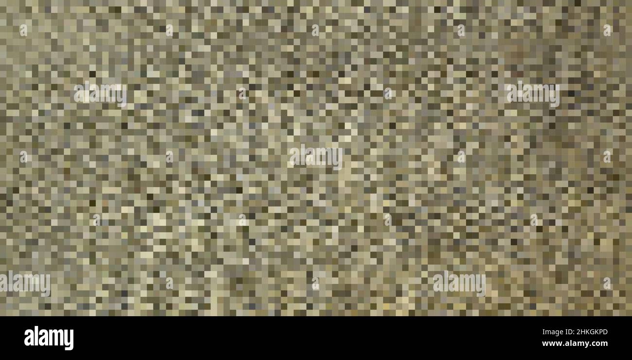 Pixel Art Hintergrund. Vector Illustration. Abstrakte Muster mit quadratischen Pixeln. Mosaik Hintergrund Stock Vektor