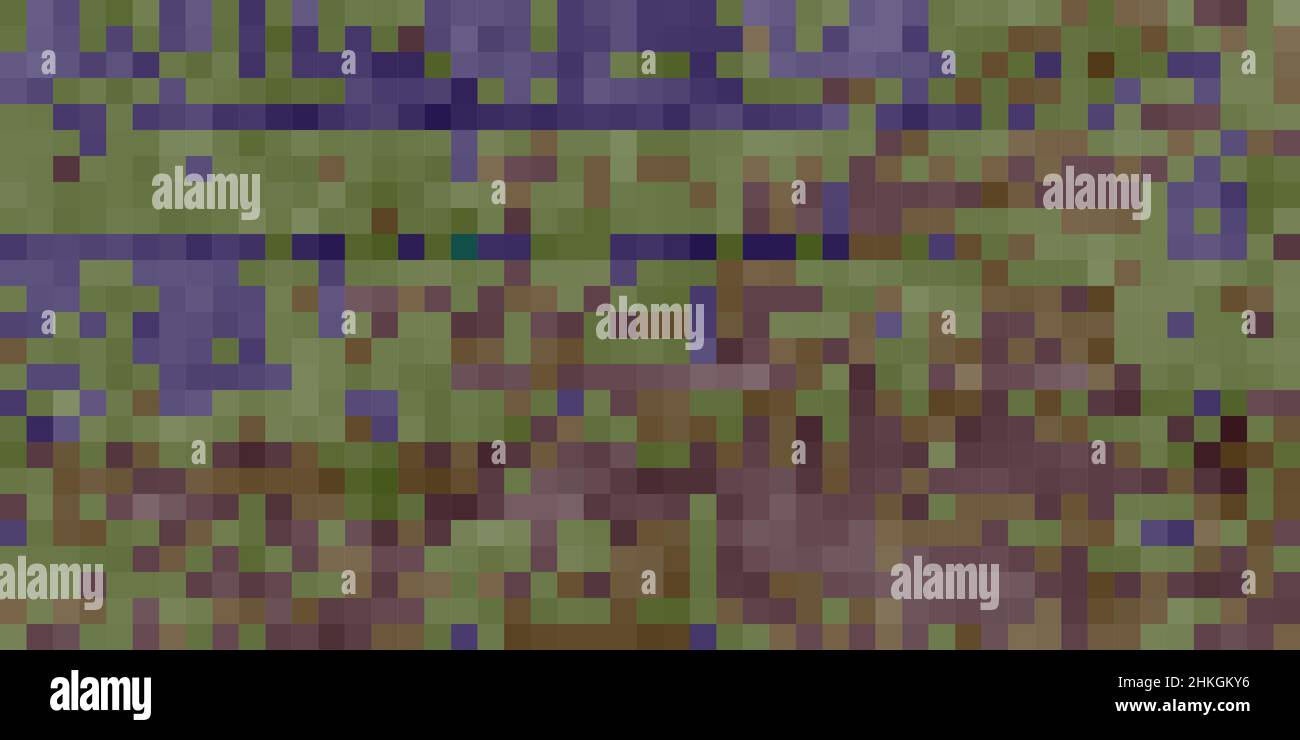 Pixel Art Hintergrund. Vector Illustration. Abstrakte Muster mit quadratischen Pixeln. Mosaik Hintergrund Stock Vektor