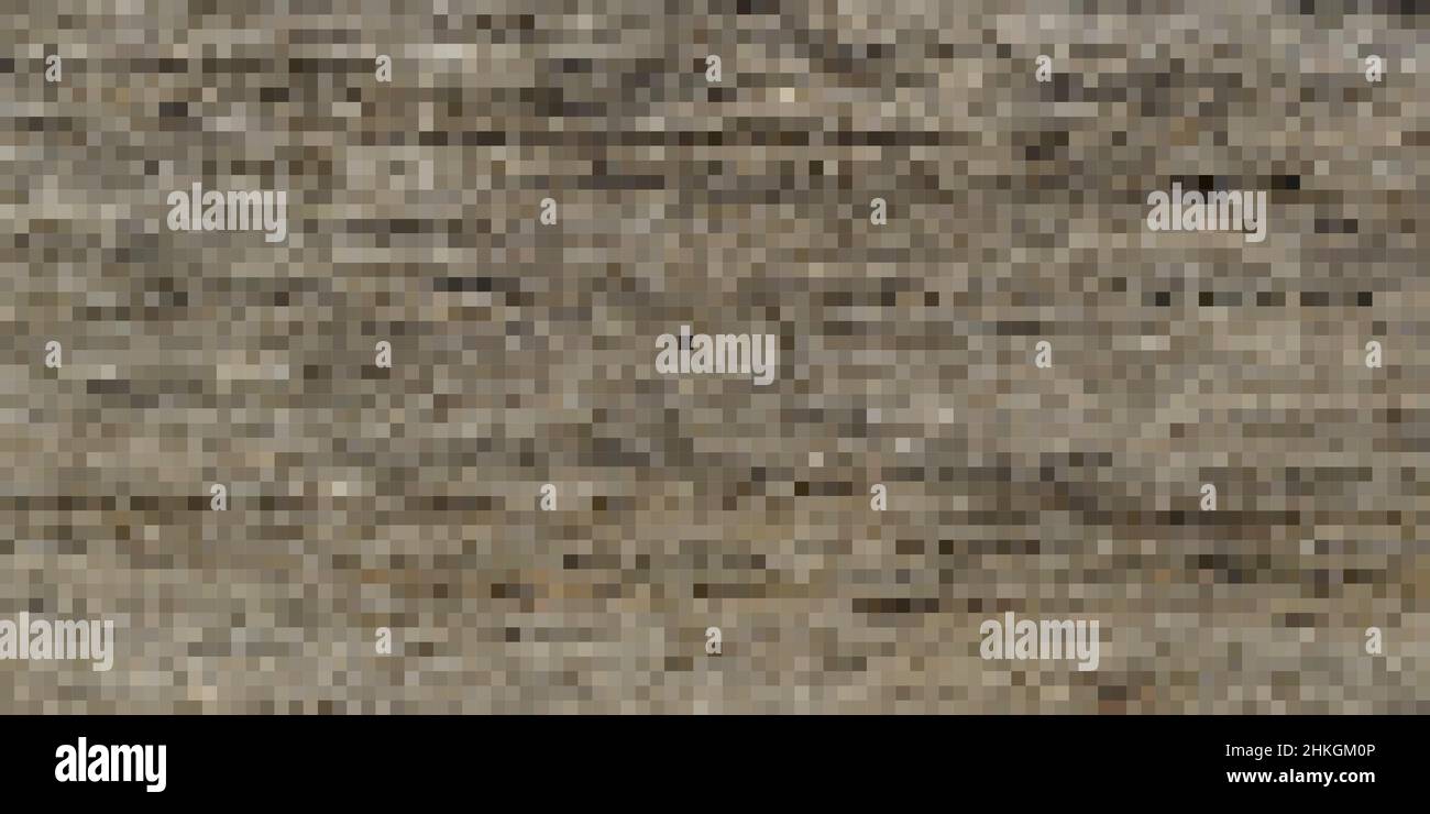 Pixel Art Hintergrund. Vector Illustration. Abstrakte Muster mit quadratischen Pixeln. Mosaik Hintergrund Stock Vektor