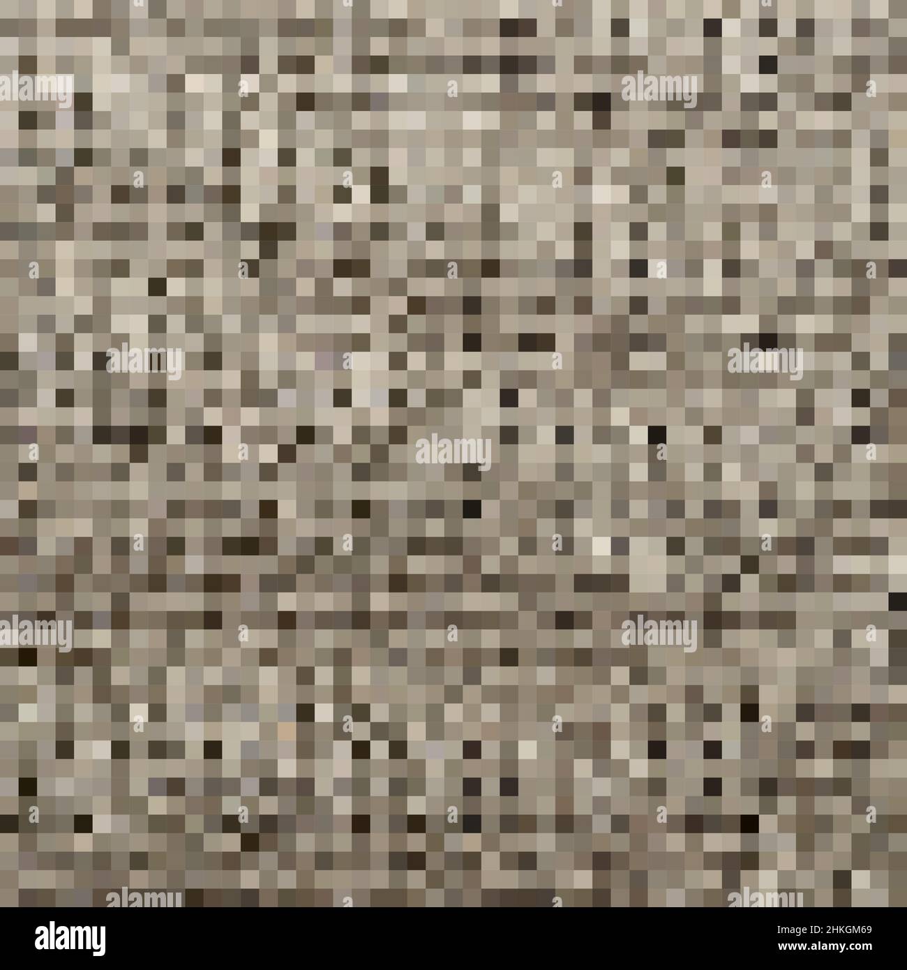 Pixel Art Hintergrund. Vector Illustration. Abstrakte Muster mit quadratischen Pixeln. Mosaik Hintergrund Stock Vektor