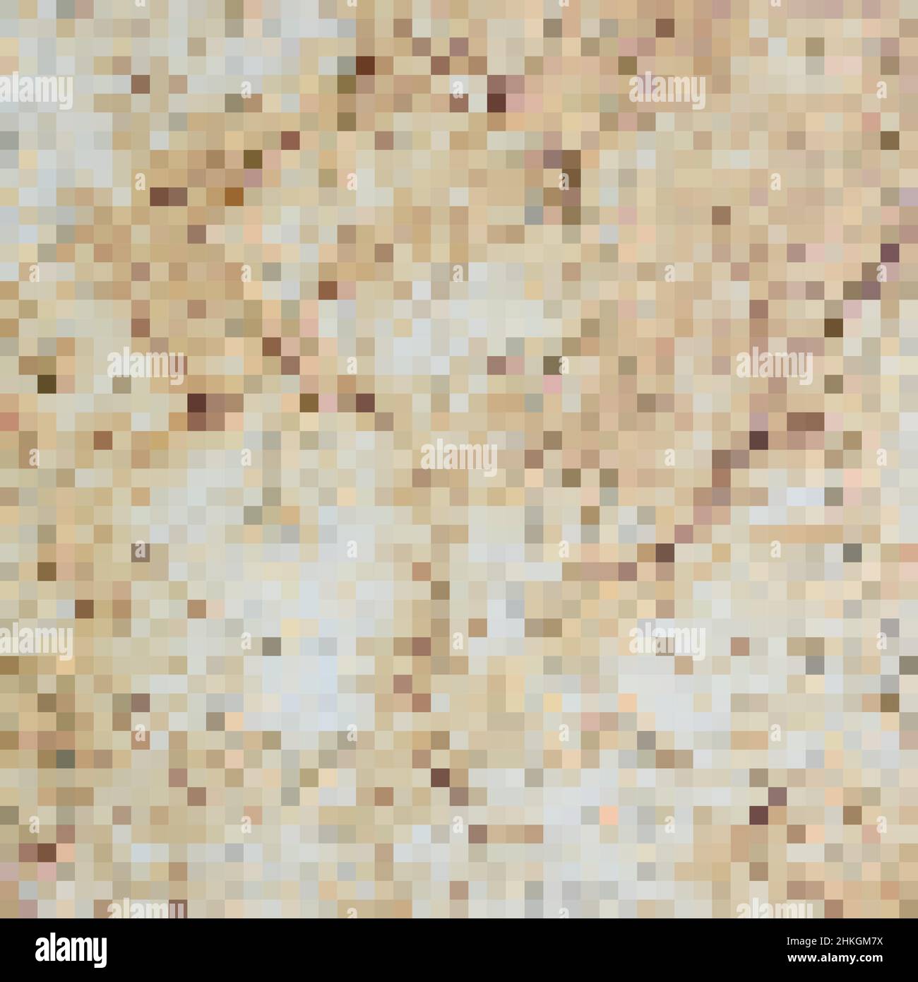 Pixel Art Hintergrund. Vector Illustration. Abstrakte Muster mit quadratischen Pixeln. Mosaik Hintergrund Stock Vektor