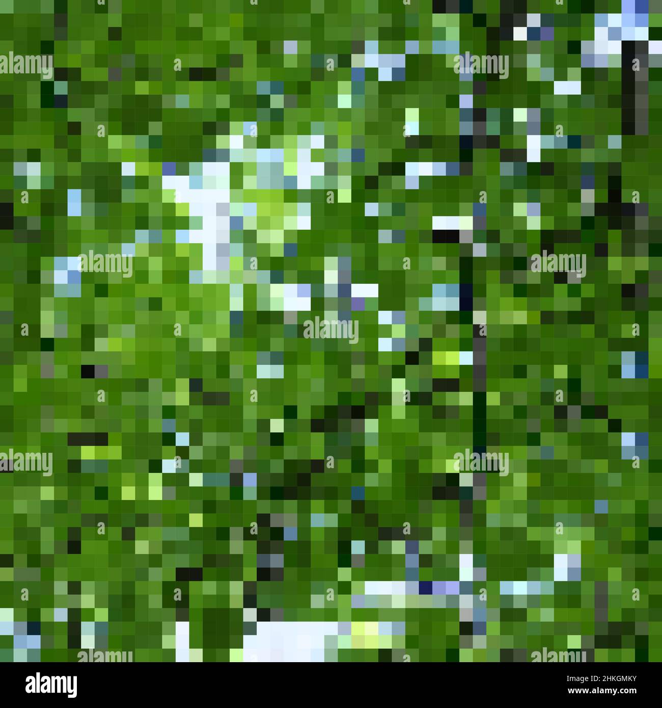 Pixel Art Hintergrund. Vector Illustration. Abstrakte Muster mit quadratischen Pixeln. Mosaik Hintergrund Stock Vektor