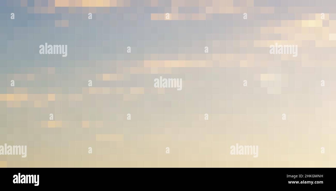Pixel Art Hintergrund. Vector Illustration. Abstrakte Muster mit quadratischen Pixeln. Mosaik Hintergrund Stock Vektor