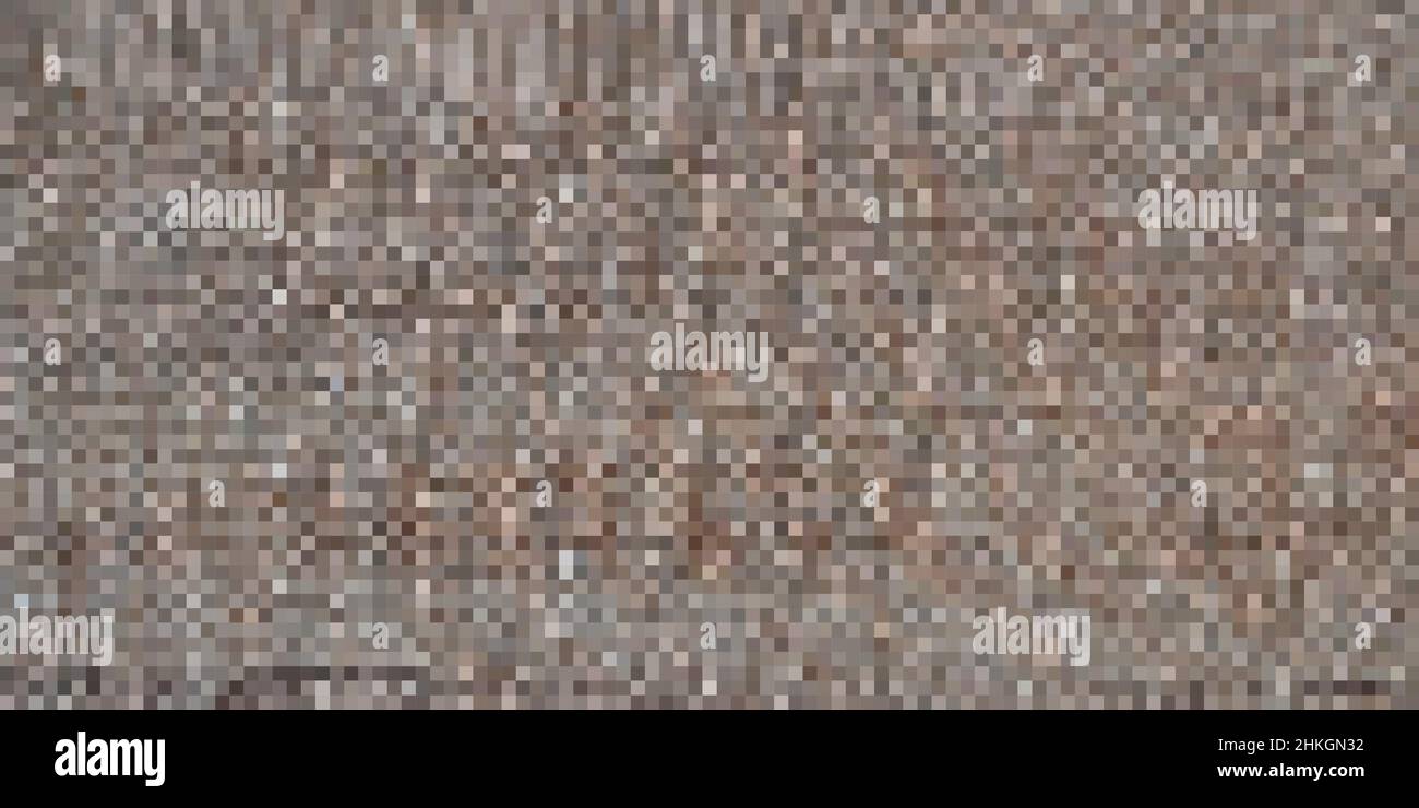 Pixel Art Hintergrund. Vector Illustration. Abstrakte Muster mit quadratischen Pixeln. Mosaik Hintergrund Stock Vektor