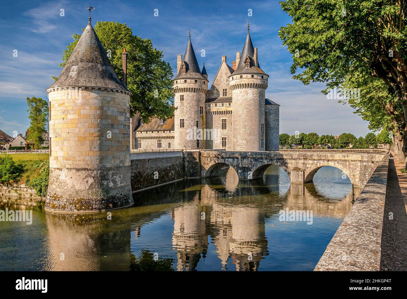 Chateau, Sully Sur Loire Stockfoto