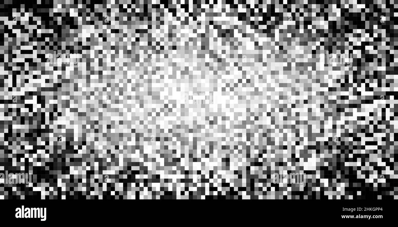 Pixel Art Hintergrund. Vector Illustration. Abstrakte Muster mit quadratischen Pixeln. Mosaik Hintergrund Stock Vektor