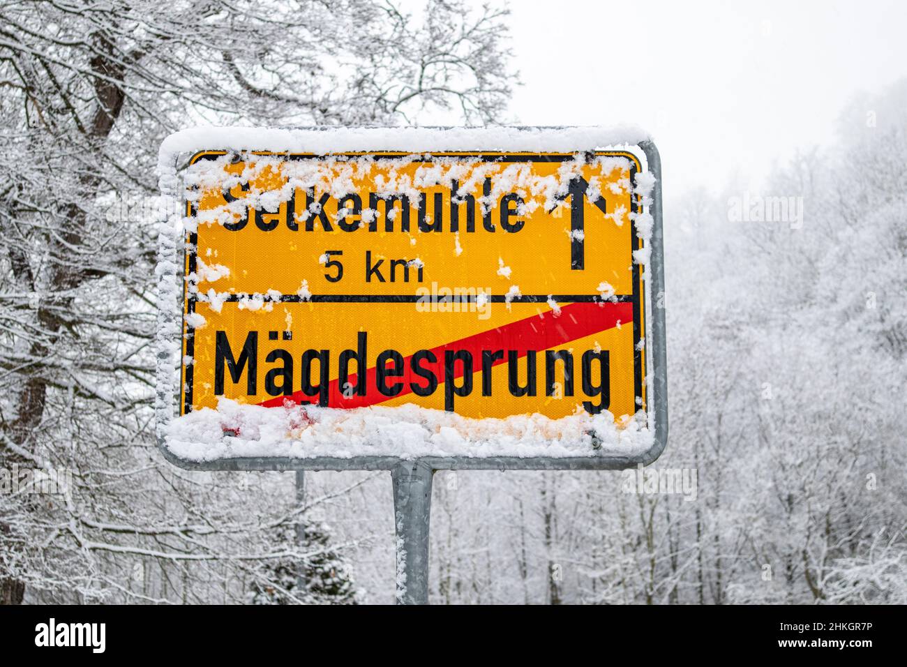 Stadt Harzgerode Region Selketal Harz Stockfoto