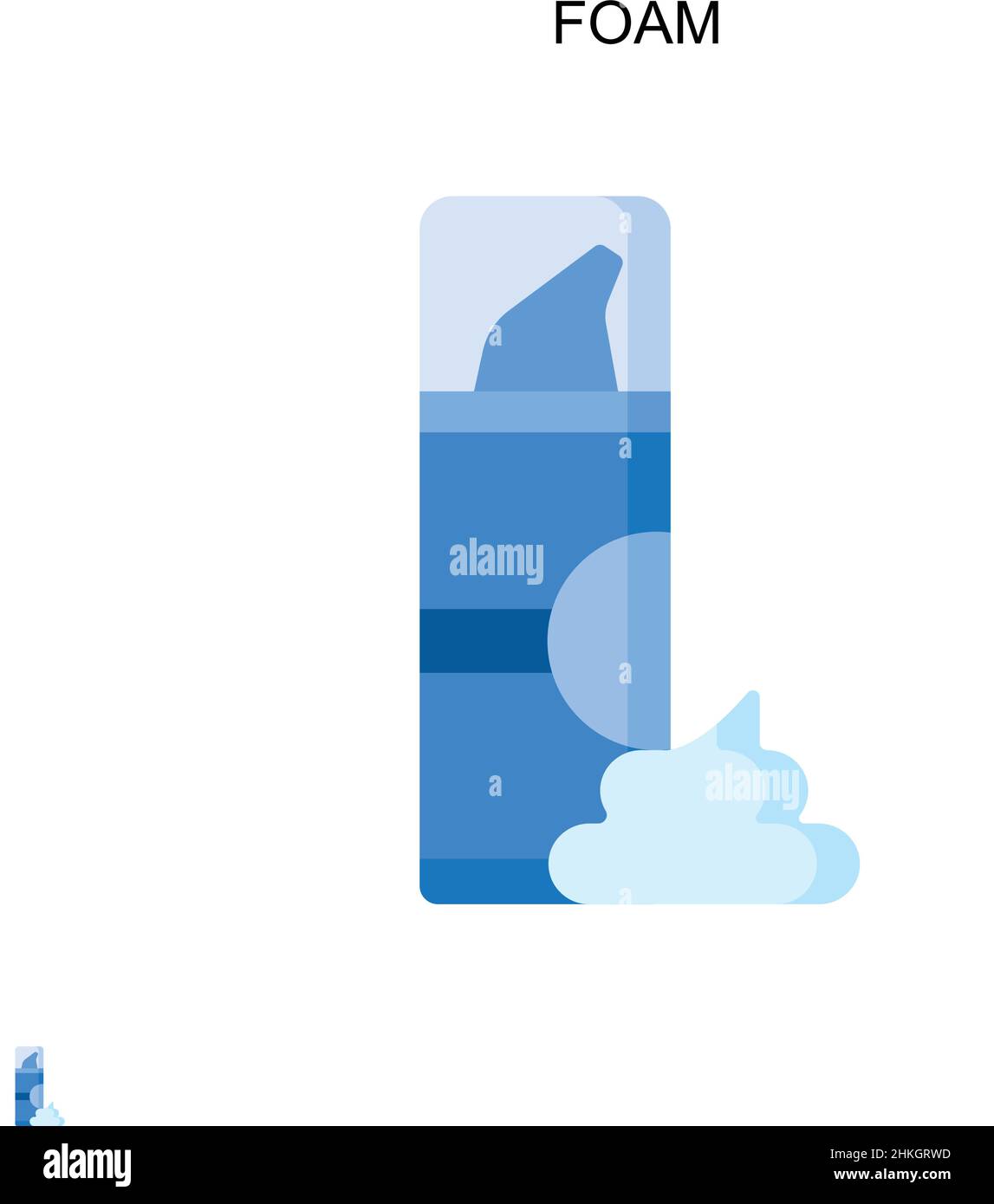 Einfaches Vektorsymbol „Schaum“. Illustration Symbol Design-Vorlage für Web mobile UI-Element. Stock Vektor