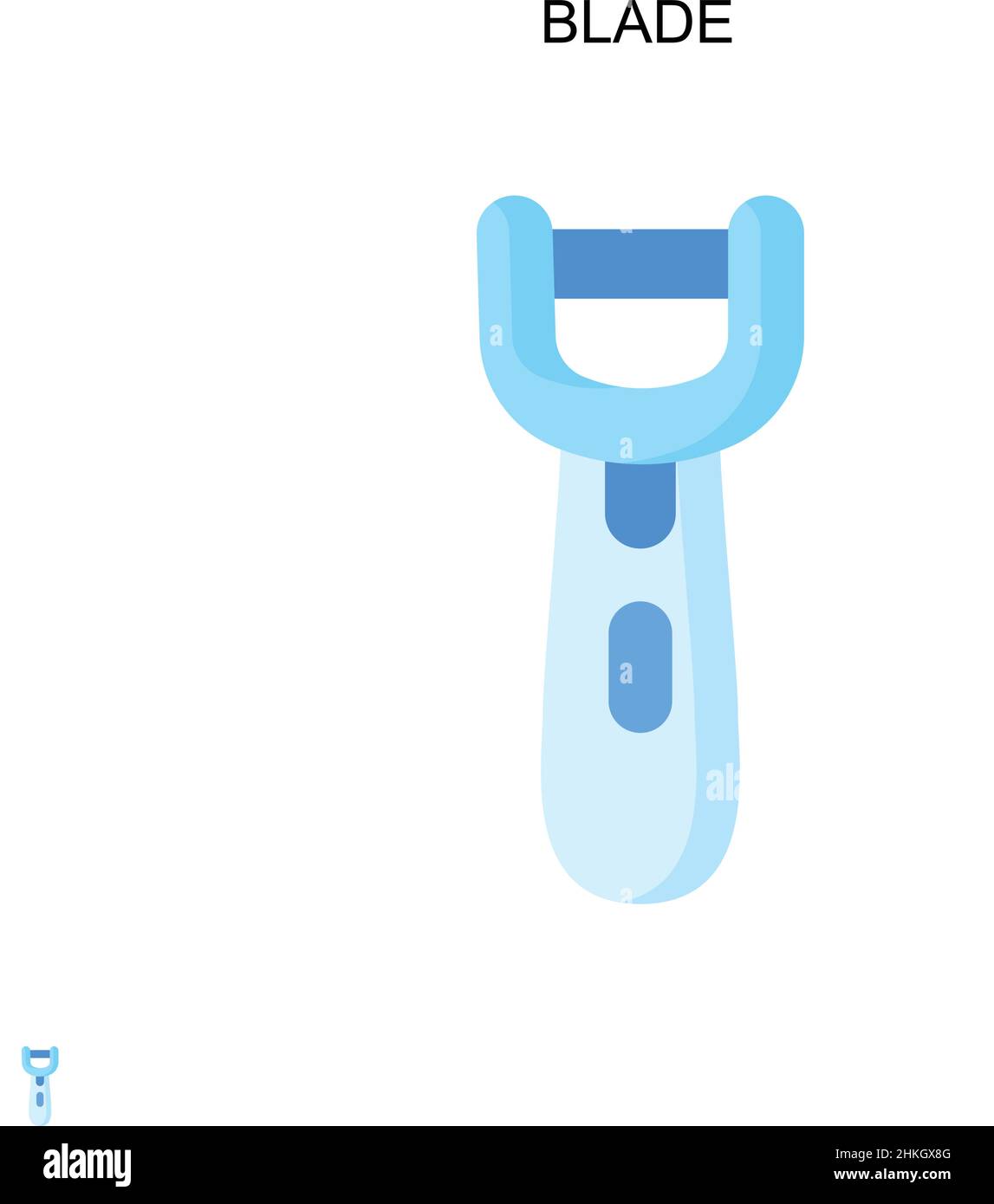 Einfaches Vektorsymbol der Klinge. Illustration Symbol Design-Vorlage für Web mobile UI-Element. Stock Vektor