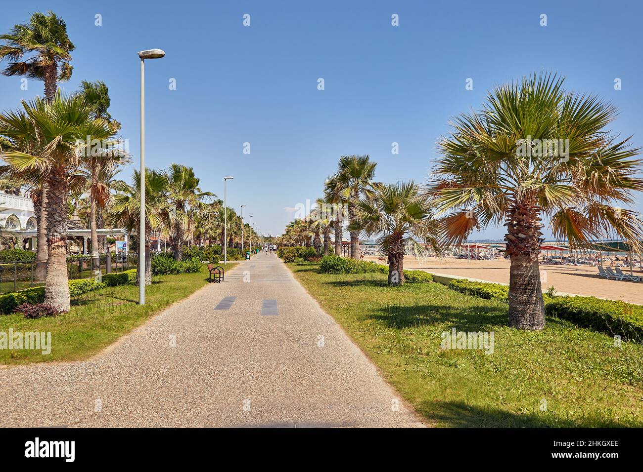5. Juli 2021, Türkei in Antalya: Zwei Wochen nach Aufhebung der Beschränkungen im Zusammenhang mit Covid 19 Stockfoto