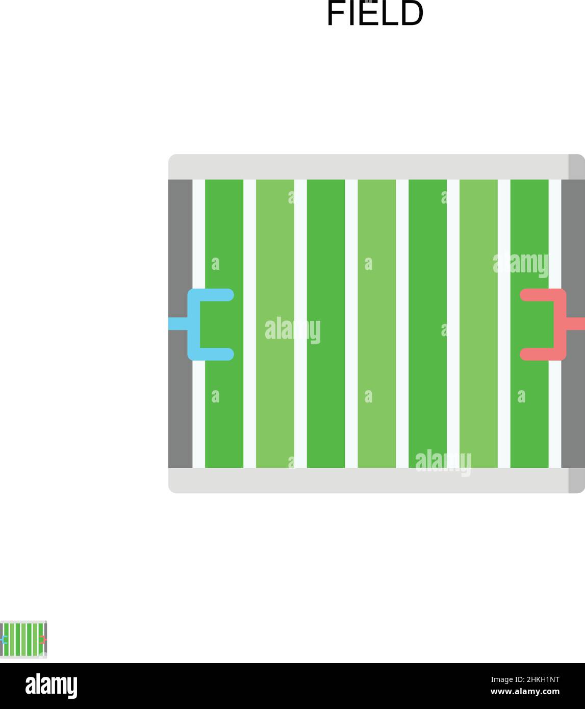 Einfaches Vektorsymbol für das Feld. Illustration Symbol Design-Vorlage für Web mobile UI-Element. Stock Vektor
