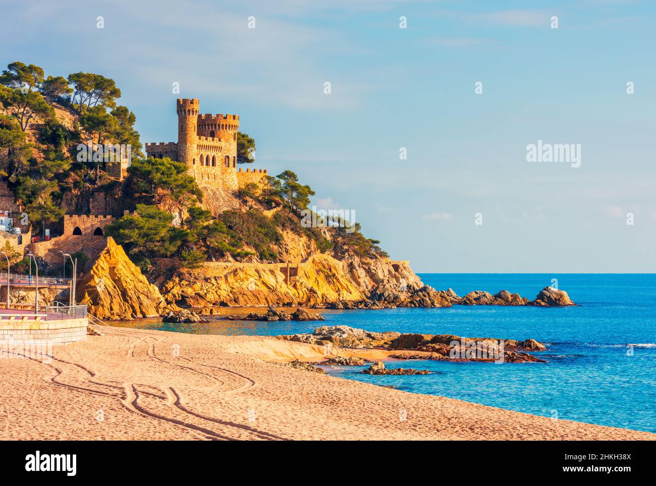 Schloss in Lloret de Mar Katalonien Spanien Stockfoto