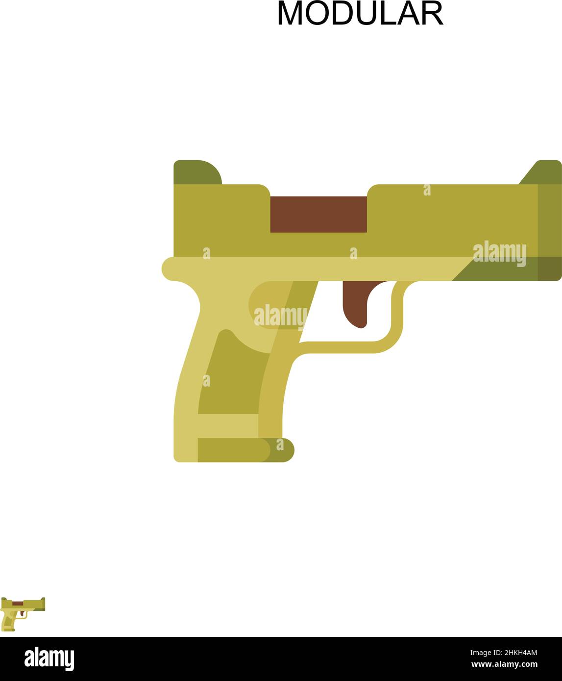 Modulares einfaches Vektorsymbol. Illustration Symbol Design-Vorlage für Web mobile UI-Element. Stock Vektor