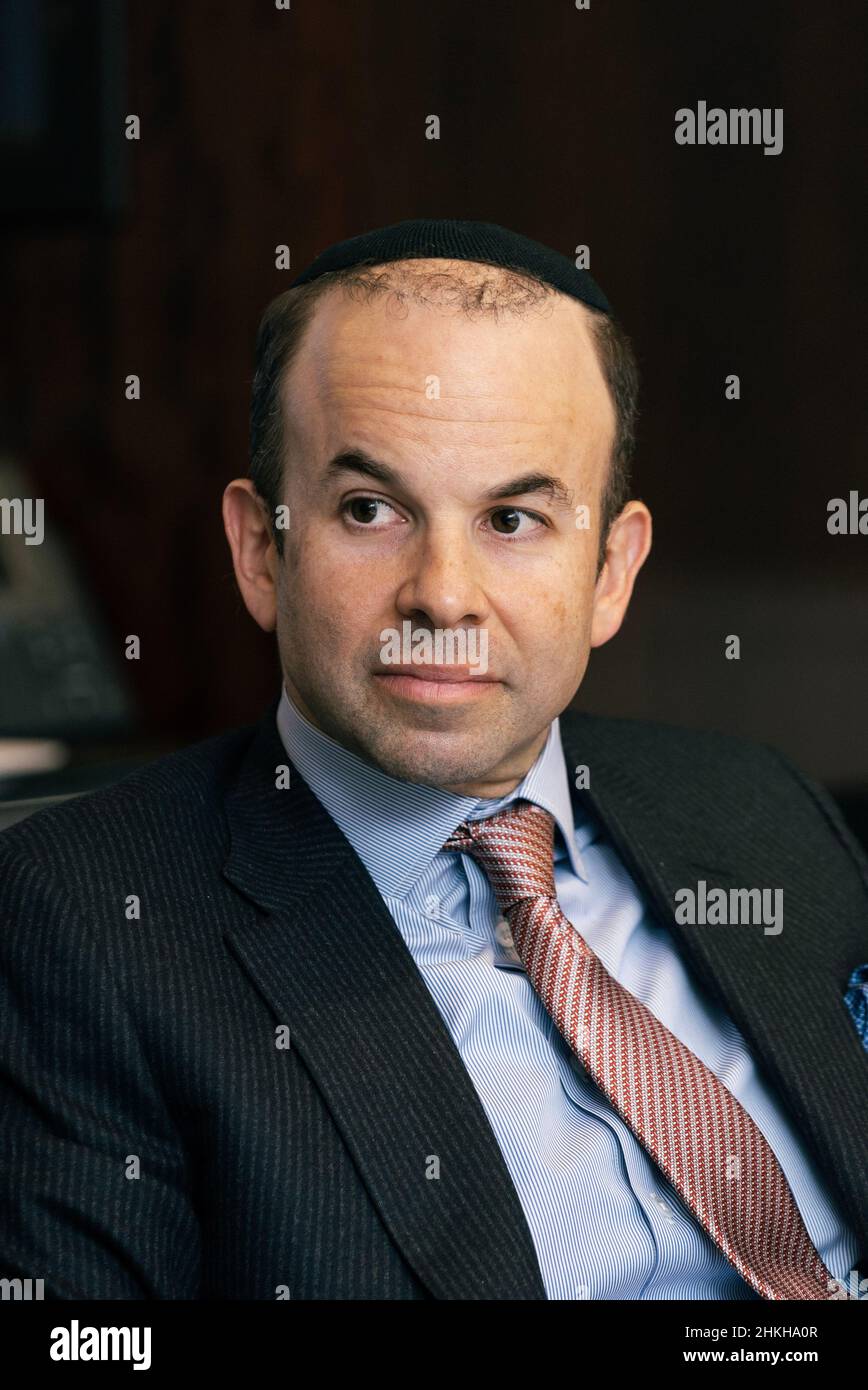 Sander Gerber ist CEO und CIO von Hudson Bay Capital Management, einem Hedgefonds mit Sitz in New York. Er wurde Mitglied der American Stock Exchange Stockfoto