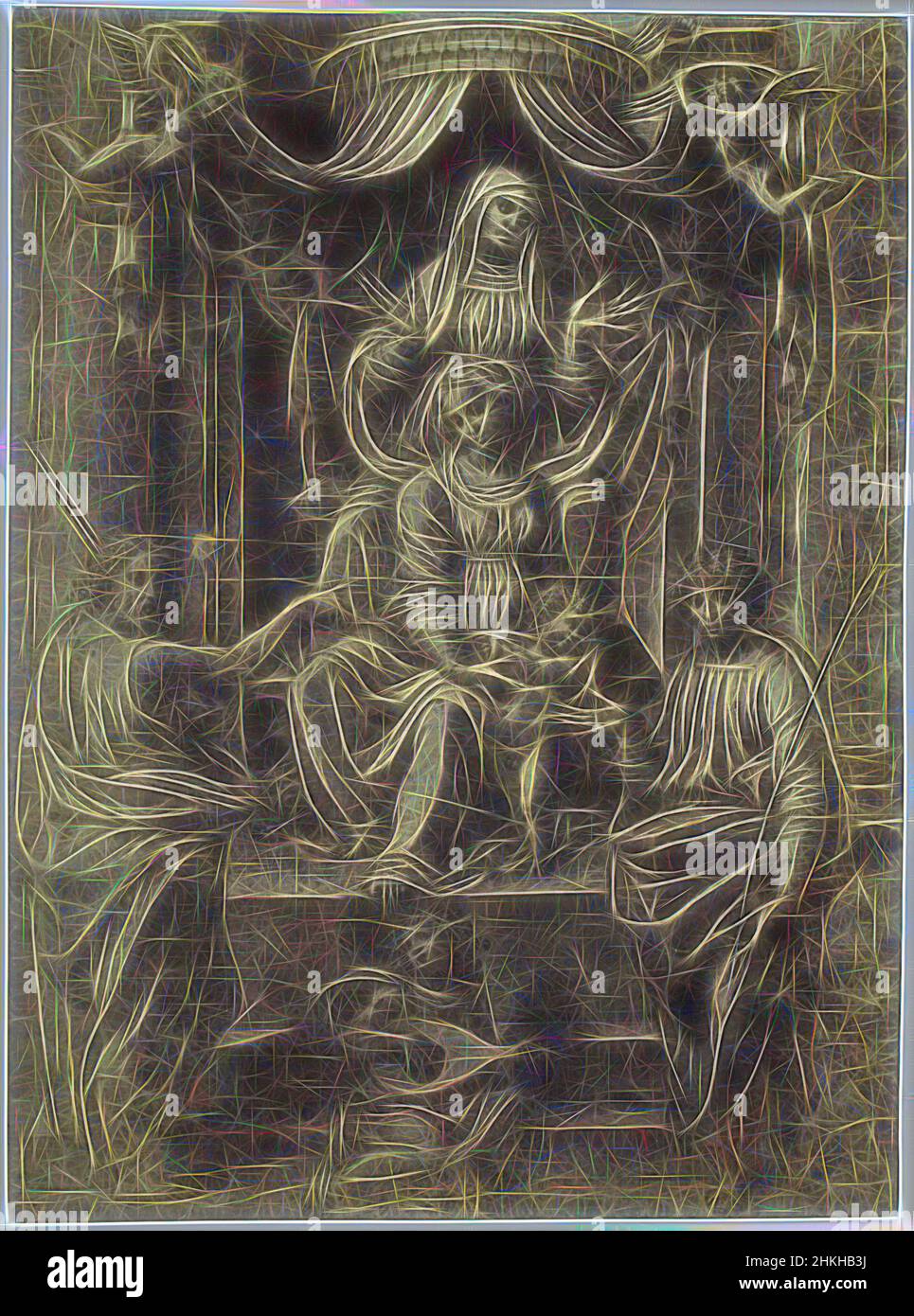 Inspiriert von Raphael, Anna, Maria und Christus, Charles Thurston Thompson, Zeichner: Rafaël, Windsor Castle, c. 1852 - in oder vor 1857, Papier, Albumendruck, Höhe 335 mm × Breite 245 mm, neu erfunden von Artotop. Klassische Kunst neu erfunden mit einem modernen Twist. Design von warmen fröhlichen Leuchten der Helligkeit und Lichtstrahl Strahlkraft. Fotografie inspiriert von Surrealismus und Futurismus, umarmt dynamische Energie der modernen Technologie, Bewegung, Geschwindigkeit und Kultur zu revolutionieren Stockfoto