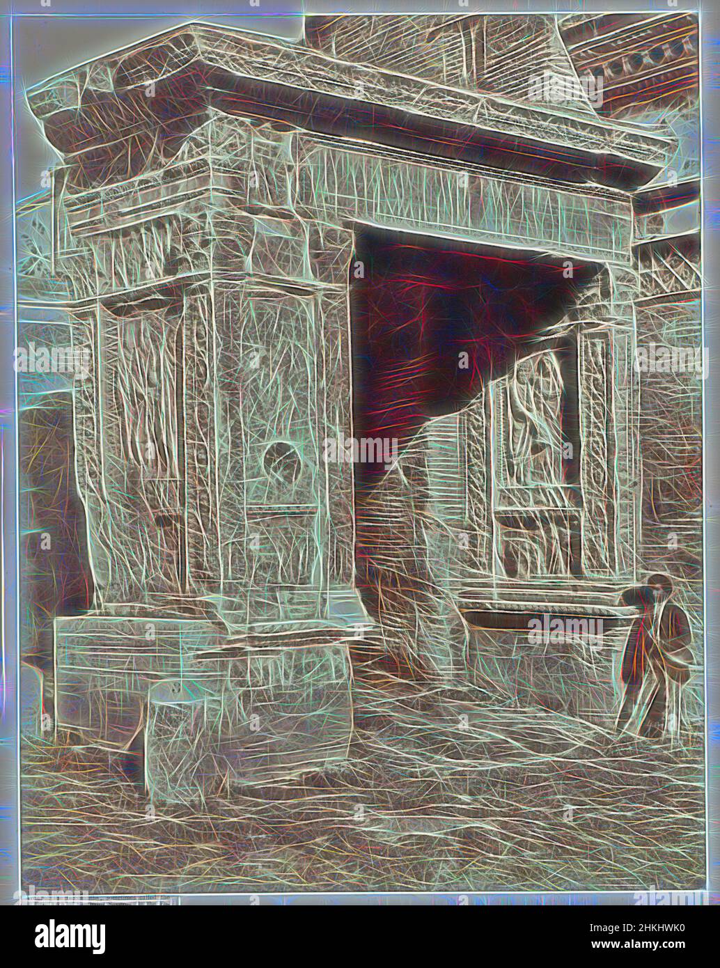 Inspiriert von Bogen der Goldschmiede, manchmal auch als der kleine Bogen von Septimius Severus, im Forum Boarium., James Anderson, Rom, c. 1850 - c. 1870, Albumendruck, Höhe 368 mm × Breite 287 mmhöhe 639 mm × Breite 492 mm, neu gestaltet von Artotop. Klassische Kunst neu erfunden mit einem modernen Twist. Design von warmen fröhlichen Leuchten der Helligkeit und Lichtstrahl Strahlkraft. Fotografie inspiriert von Surrealismus und Futurismus, umarmt dynamische Energie der modernen Technologie, Bewegung, Geschwindigkeit und Kultur zu revolutionieren Stockfoto