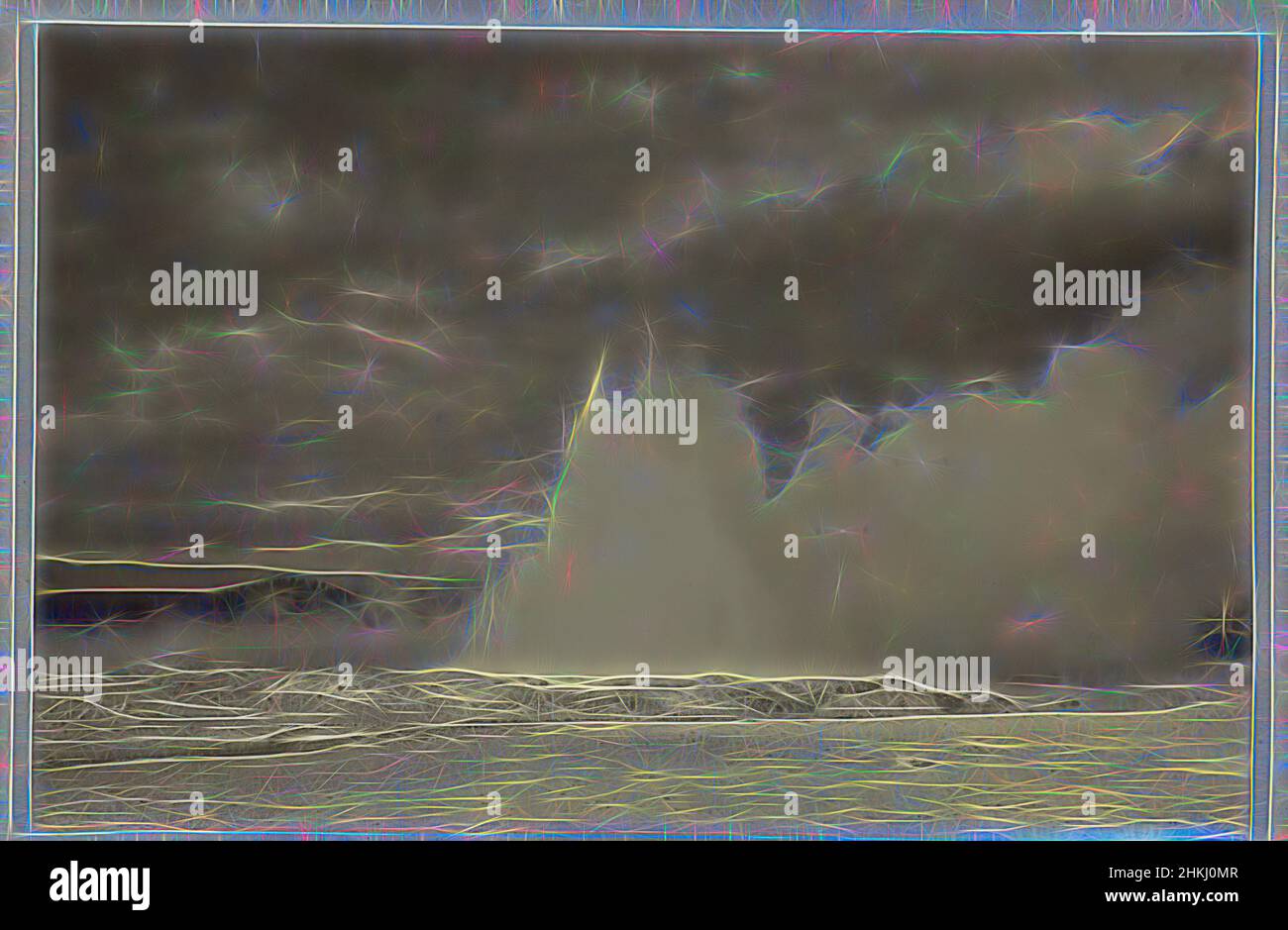 Inspiriert von Landscape with Geyser, Charles Roscoe Savage, Vereinigte Staaten von Amerika, 1880 - 1900, Papier, Albumdruck, Höhe 214 mm × Breite 320 mm, neu erfunden von Artotop. Klassische Kunst neu erfunden mit einem modernen Twist. Design von warmen fröhlichen Leuchten der Helligkeit und Lichtstrahl Strahlkraft. Fotografie inspiriert von Surrealismus und Futurismus, umarmt dynamische Energie der modernen Technologie, Bewegung, Geschwindigkeit und Kultur zu revolutionieren Stockfoto