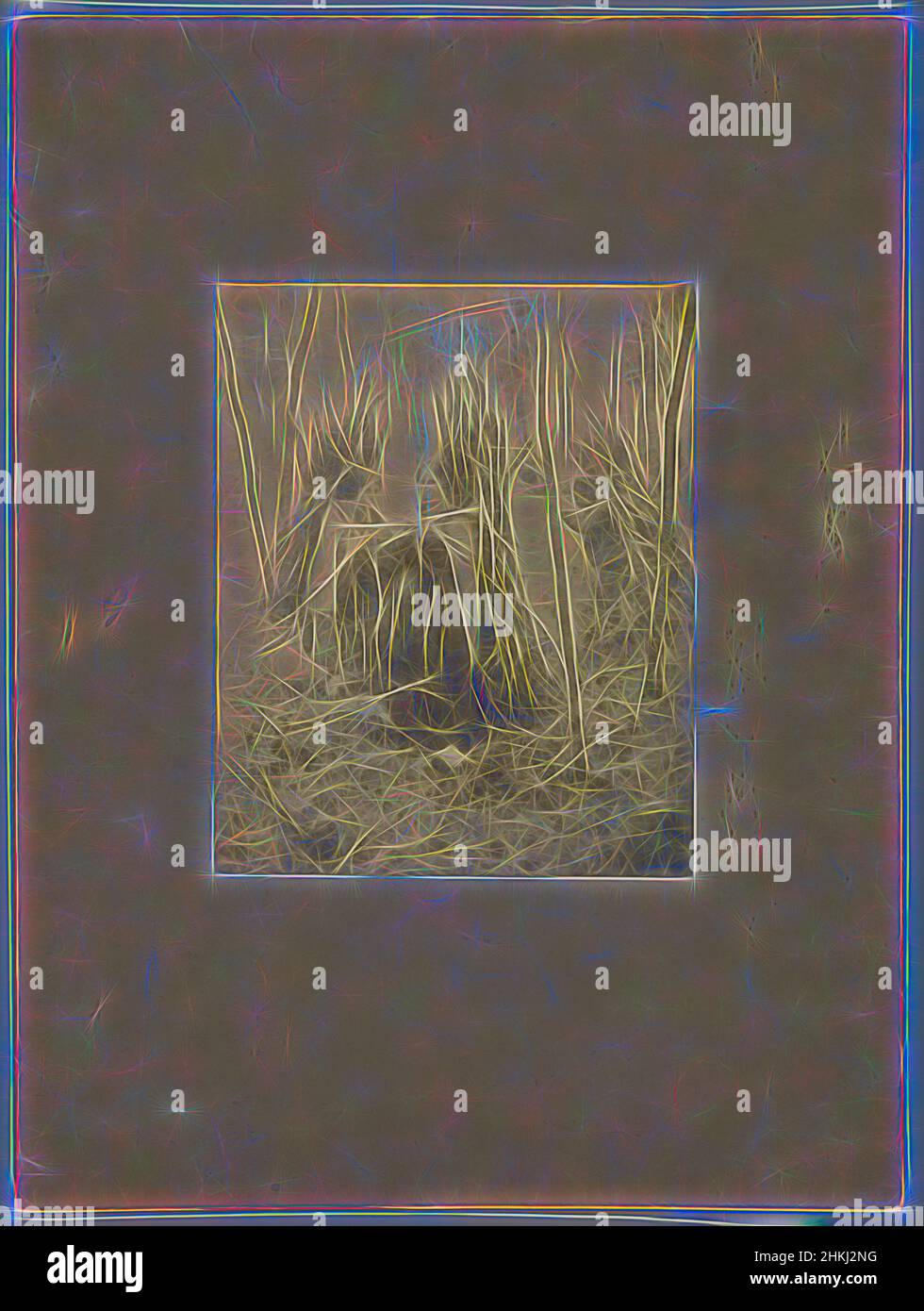 Inspiriert von der Reproduktion nach einem Gemälde von Willem Witsen von zwei Frauen und einem Kind mit Zweigen auf dem Rücken, Willem Witsen, Niederlande, c. 1860 - c. 1915, Papier, Albumendruck, Höhe 212 mm × Breite 172 mmhöhe 427 mm × Breite 320 mm, neu gestaltet von Artotop. Klassische Kunst neu erfunden mit einem modernen Twist. Design von warmen fröhlichen Leuchten der Helligkeit und Lichtstrahl Strahlkraft. Fotografie inspiriert von Surrealismus und Futurismus, umarmt dynamische Energie der modernen Technologie, Bewegung, Geschwindigkeit und Kultur zu revolutionieren Stockfoto