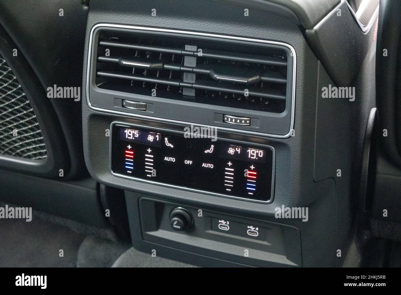 Hongkong, China 24. Aug 2021 : Audi RS Q8 2021 Interior 24 2021. Aug. In Hongkong. Stockfoto