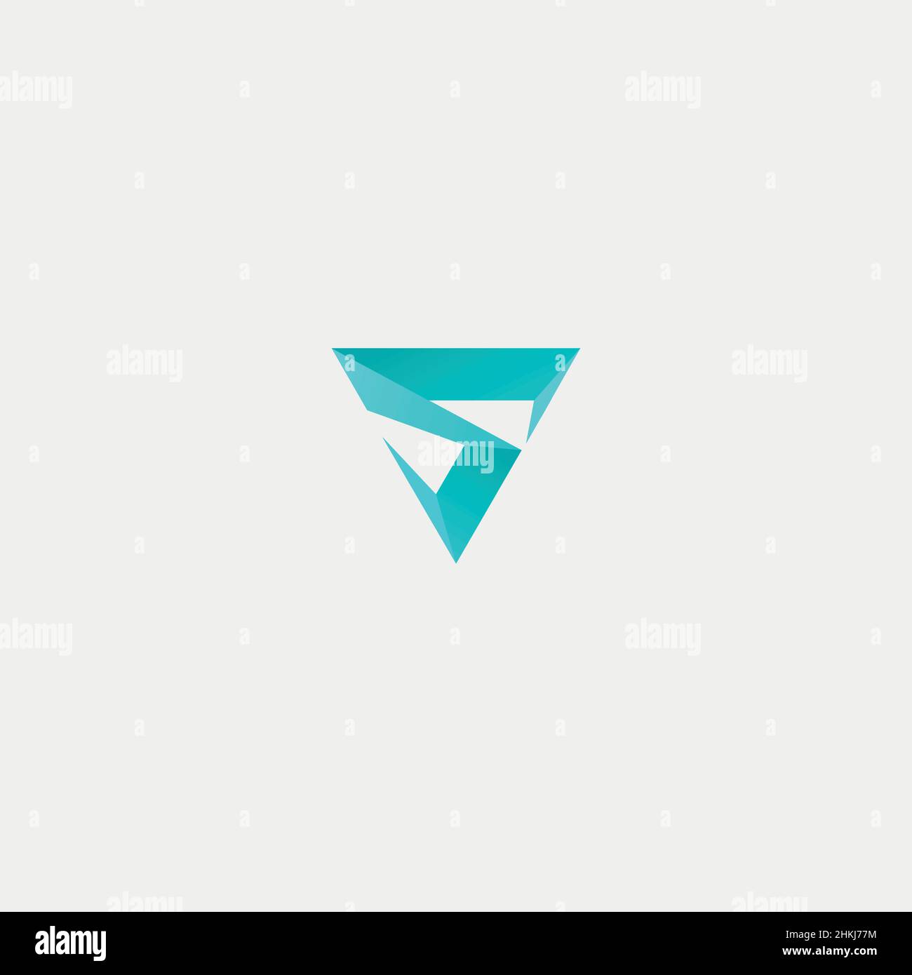 Modernes und futuristisches Logo mit Initialen des S-Buchstabens Stock Vektor