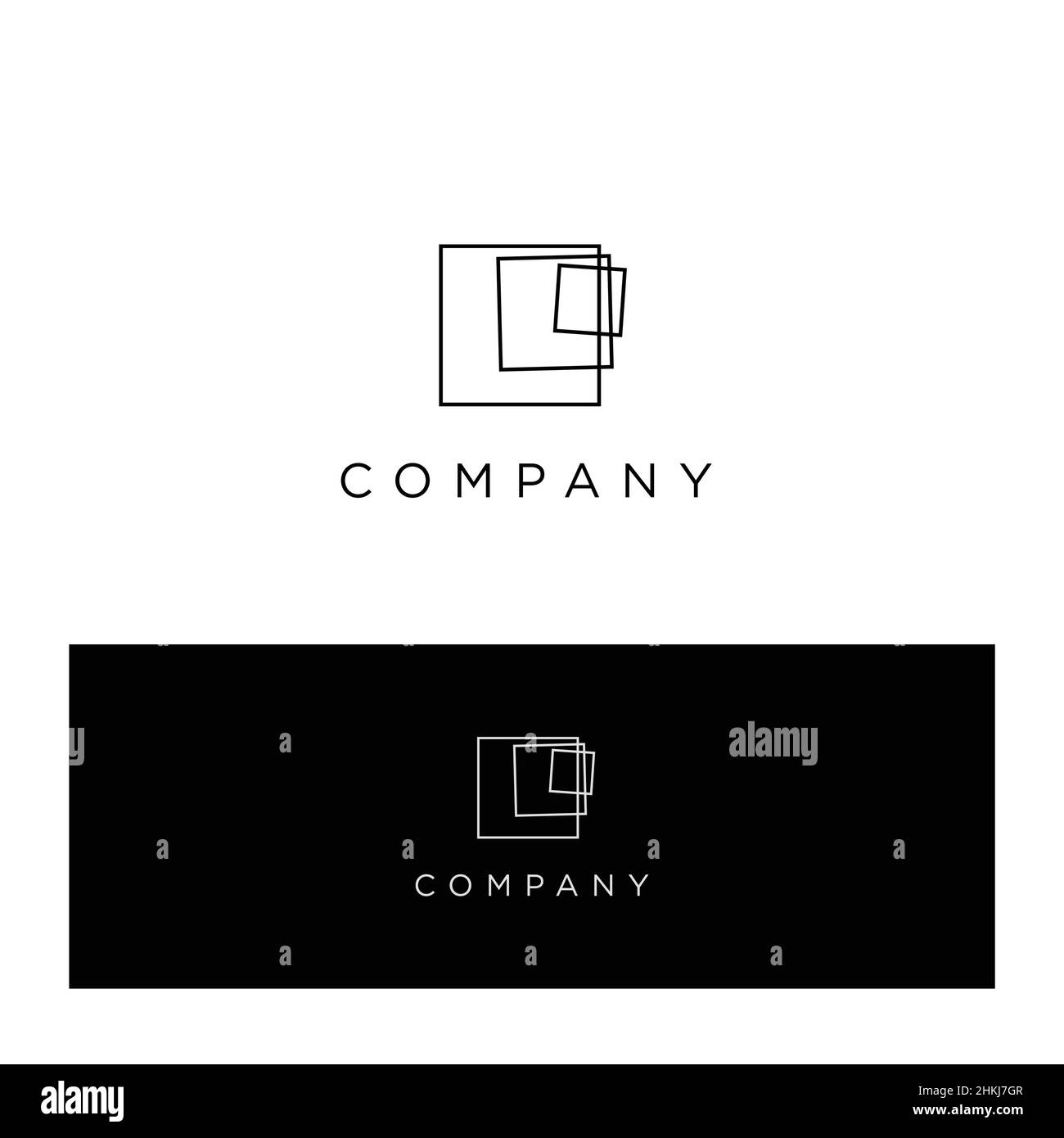 Minimalistische und moderne Logodesigns eignen sich für Architekten und Bau 1 Stock Vektor