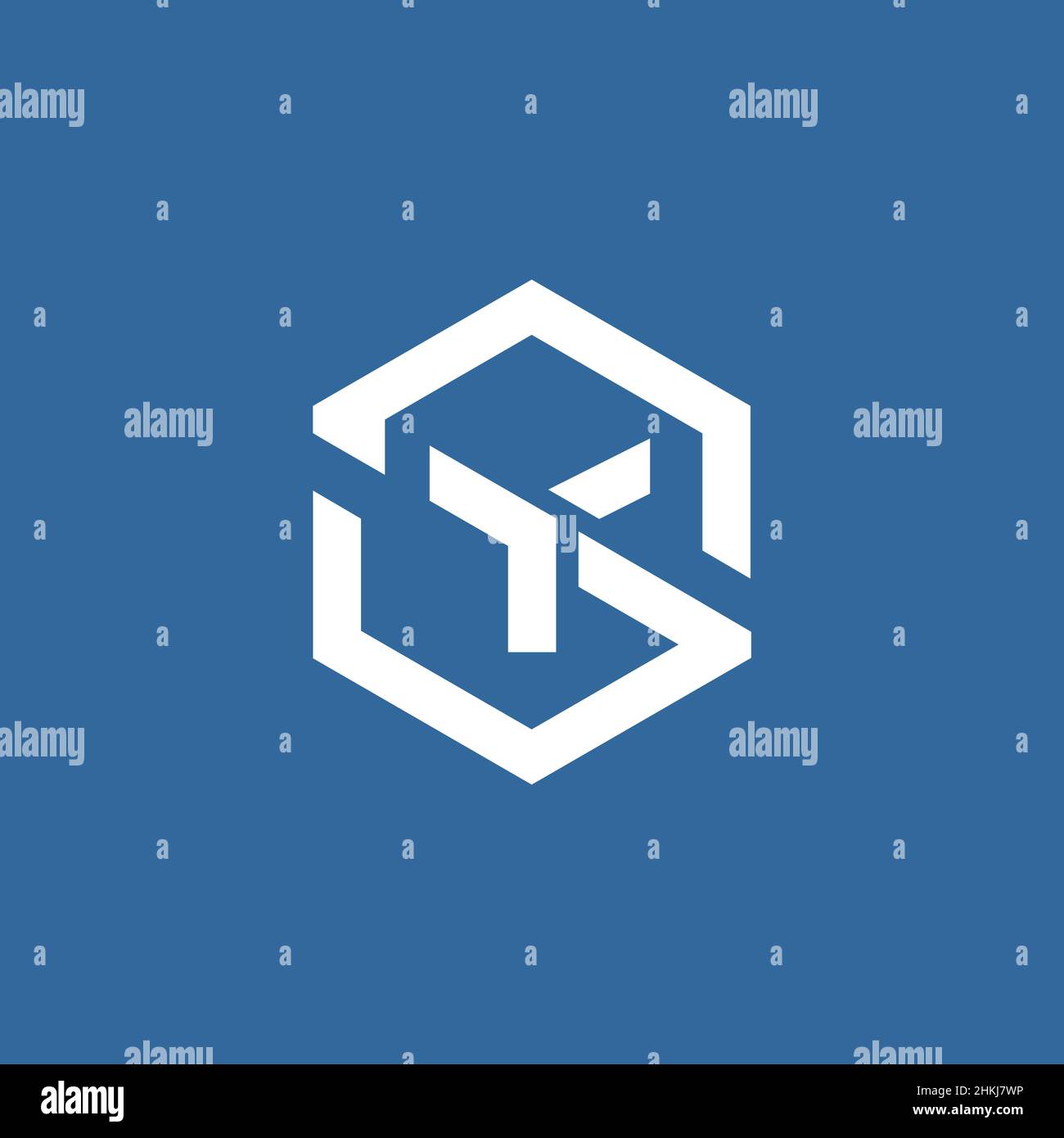 Moderne und raffinierte Initialen YS Logo design1 Stock Vektor