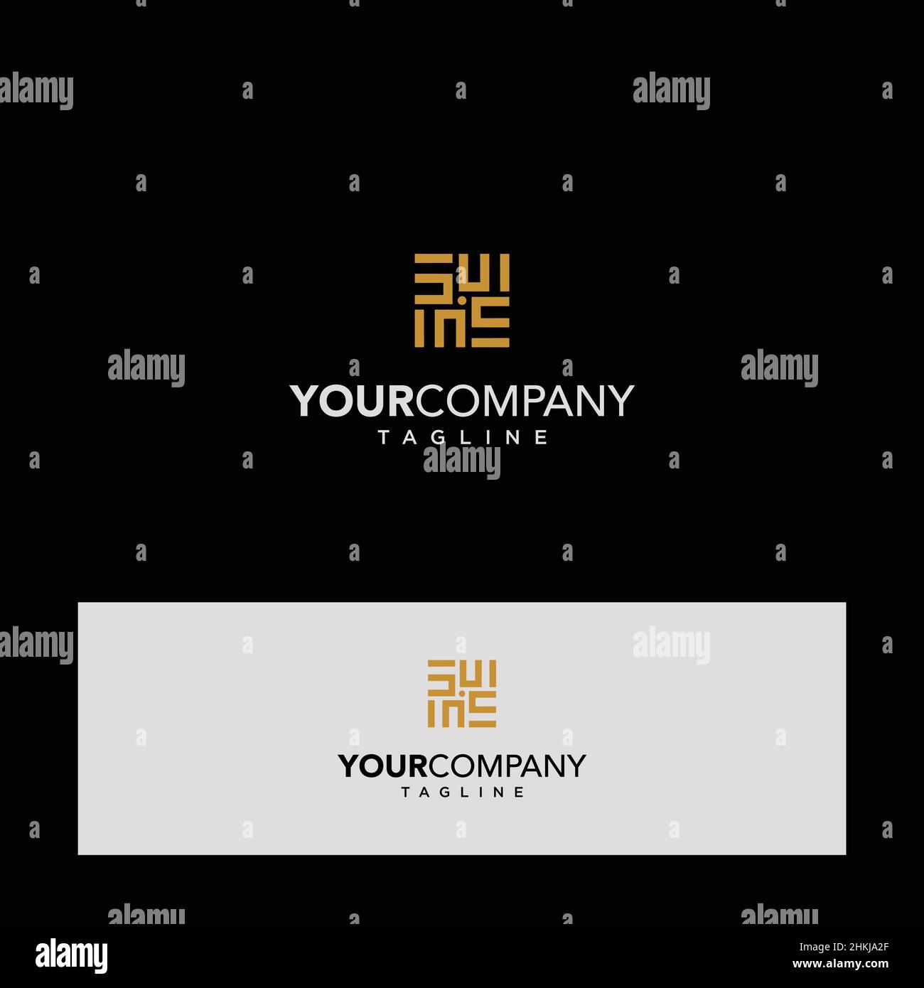 Das Design des W S Initials Logos ist modern und elegant 1 Stock Vektor
