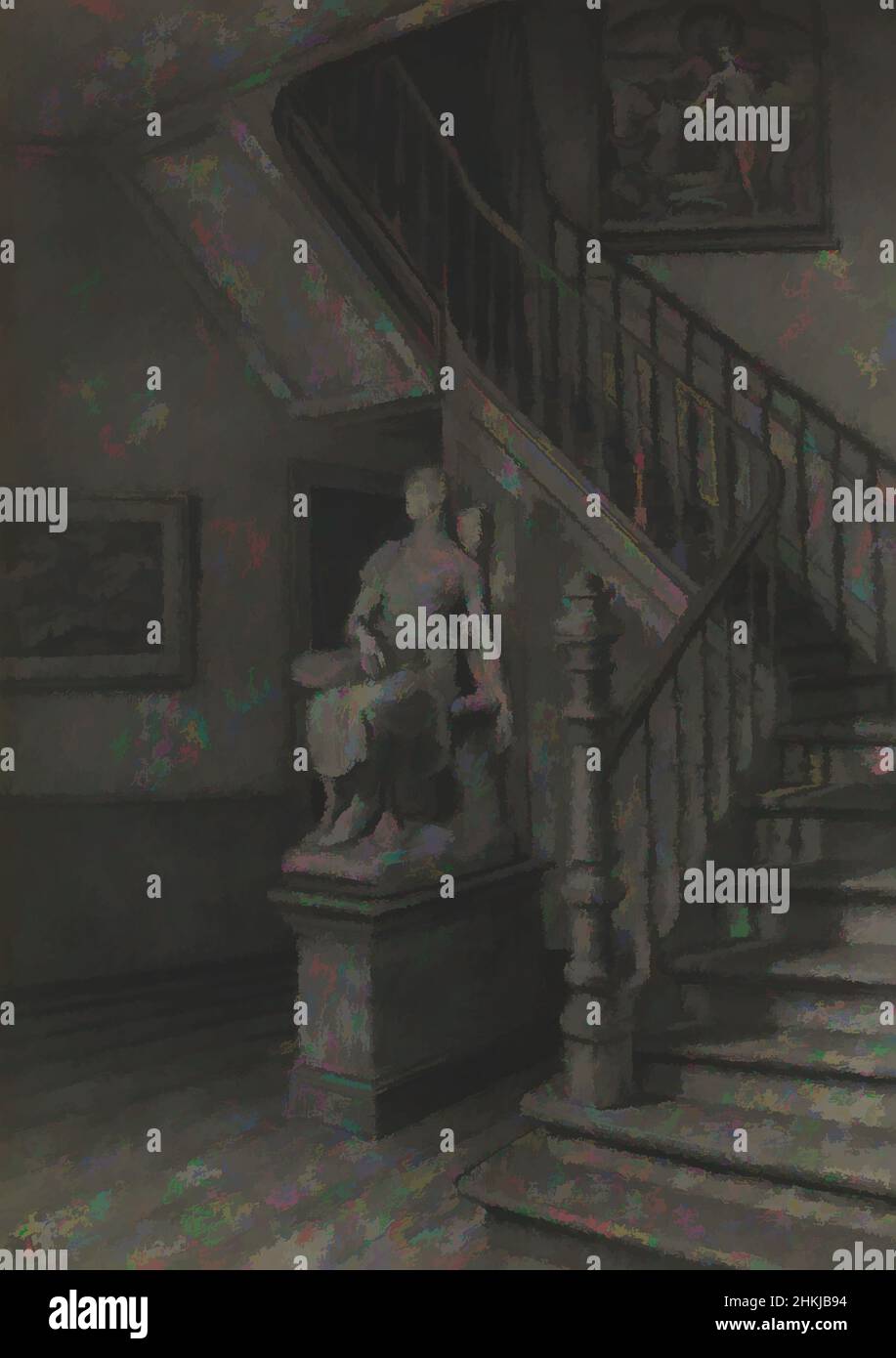 Kunst inspiriert von der Seele der Dinge, Xavier Mellery, 19th Jahrhundert, Zeichnung, Belgische Kunst, Klassische Werke, die von Artotop mit einem Hauch von Moderne modernisiert wurden. Formen, Farbe und Wert, auffällige visuelle Wirkung auf Kunst. Emotionen durch Freiheit von Kunstwerken auf zeitgemäße Weise. Eine zeitlose Botschaft, die eine wild kreative neue Richtung verfolgt. Künstler, die sich dem digitalen Medium zuwenden und die Artotop NFT erschaffen Stockfoto