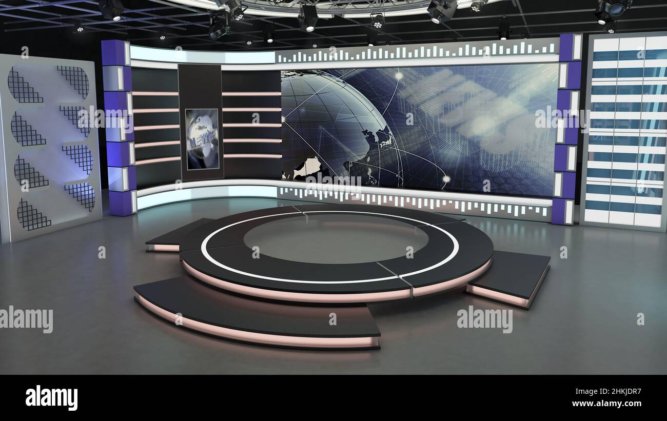 Tv studio set green screen -Fotos und -Bildmaterial in hoher Auflösung –  Alamy