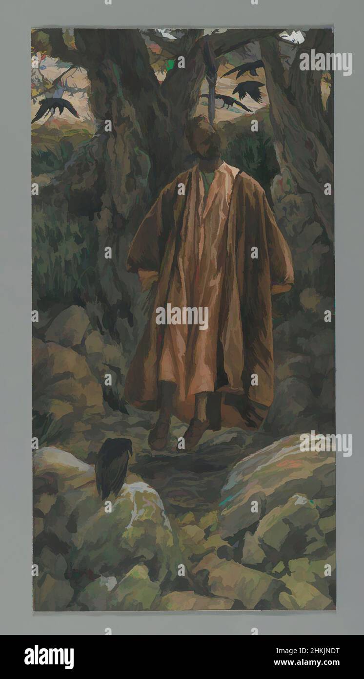 Von Judas selbst inspirierte Kunst, Judas se Pend, das Leben unseres Herrn Jesus Christus, La Vie de Notre-Seigneur Jésus-Christ, James Tissot, Französisch, 1836-1902, Deckfarbenes Aquarell über Graphit auf grauem Wove-Papier, Frankreich, 1886-1894, Bild: 11 7/8 x 6 1/8 Zoll, 30,2 x 15,6 cm, Apostel, Klassisches Werk, modernisiert von Artotop mit einem Schuss Moderne. Formen, Farbe und Wert, auffällige visuelle Wirkung auf Kunst. Emotionen durch Freiheit von Kunstwerken auf zeitgemäße Weise. Eine zeitlose Botschaft, die eine wild kreative neue Richtung verfolgt. Künstler, die sich dem digitalen Medium zuwenden und die Artotop NFT erschaffen Stockfoto Von Judas selbst inspirierte Kunst, Judas se Pend, das Leben unseres Herrn Jesus Christus, La Vie de Notre-Seigneur Jésus-Christ, James Tissot, Französisch, 1836-1902, Deckfarbenes Aquarell über Graphit auf grauem Wove-Papier, Frankreich, 1886-1894, Bild: 11 7/8 x 6 1/8 Zoll, 30,2 x 15,6 cm, Apostel, Klassisches Werk, modernisiert von Artotop mit einem Schuss Moderne. Formen, Farbe und Wert, auffällige visuelle Wirkung auf Kunst. Emotionen durch Freiheit von Kunstwerken auf zeitgemäße Weise. Eine zeitlose Botschaft, die eine wild kreative neue Richtung verfolgt. Künstler, die sich dem digitalen Medium zuwenden und die Artotop NFT erschaffen Stockfoto
