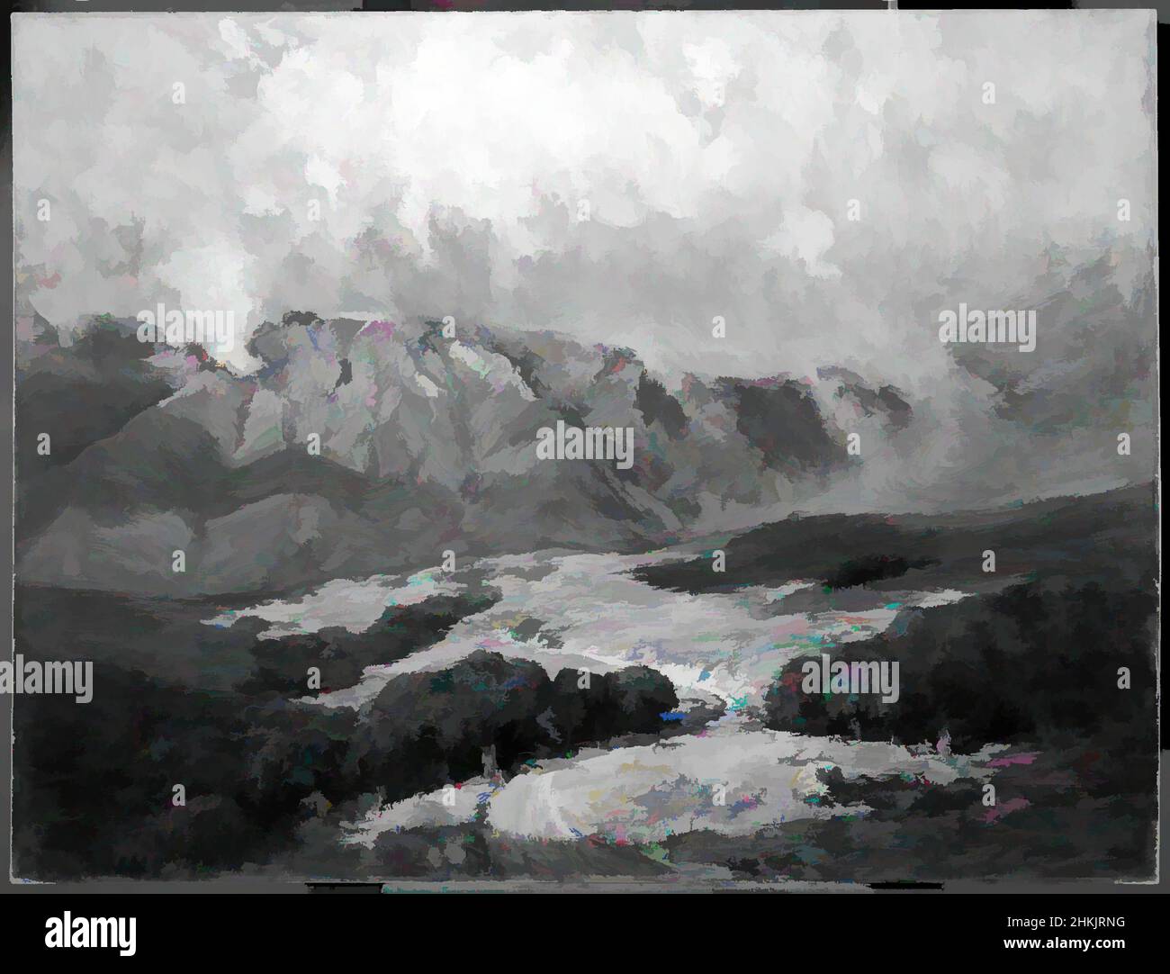 Kunst inspiriert von Landschaft, Julian Walbridge Rix, Amerikaner, 1850-1903, Öl auf Leinwand, 1901, 31 15/16 x 41 15/16 Zoll, 81,2 x 106,5 cm, Classic Works modernisiert von Artotop mit einem Schuss Moderne. Formen, Farbe und Wert, auffällige visuelle Wirkung auf Kunst. Emotionen durch Freiheit von Kunstwerken auf zeitgemäße Weise. Eine zeitlose Botschaft, die eine wild kreative neue Richtung verfolgt. Künstler, die sich dem digitalen Medium zuwenden und die Artotop NFT erschaffen Stockfoto