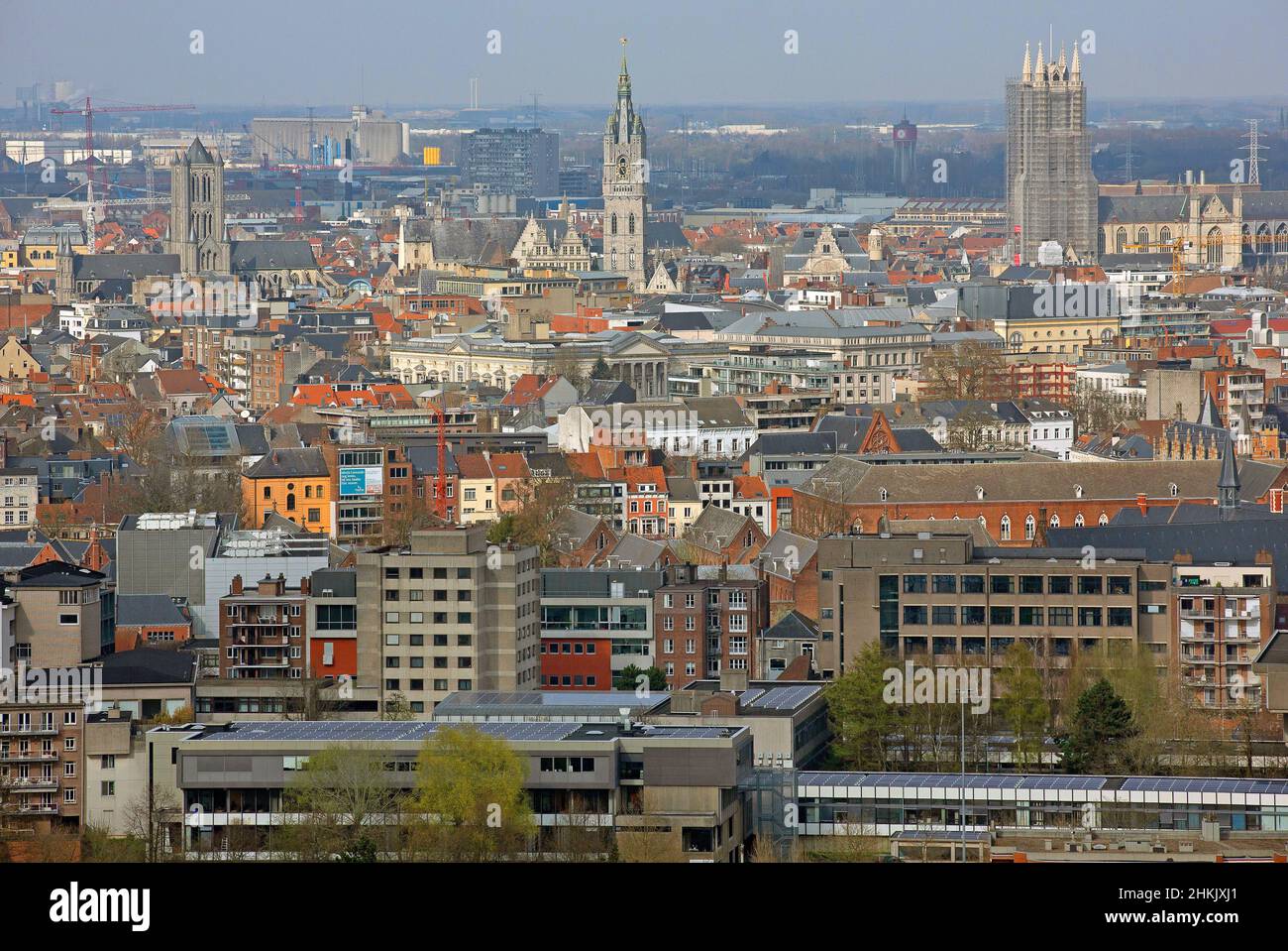 Skyline von Gent, Belgien, Ostflandern, Gent Stockfoto