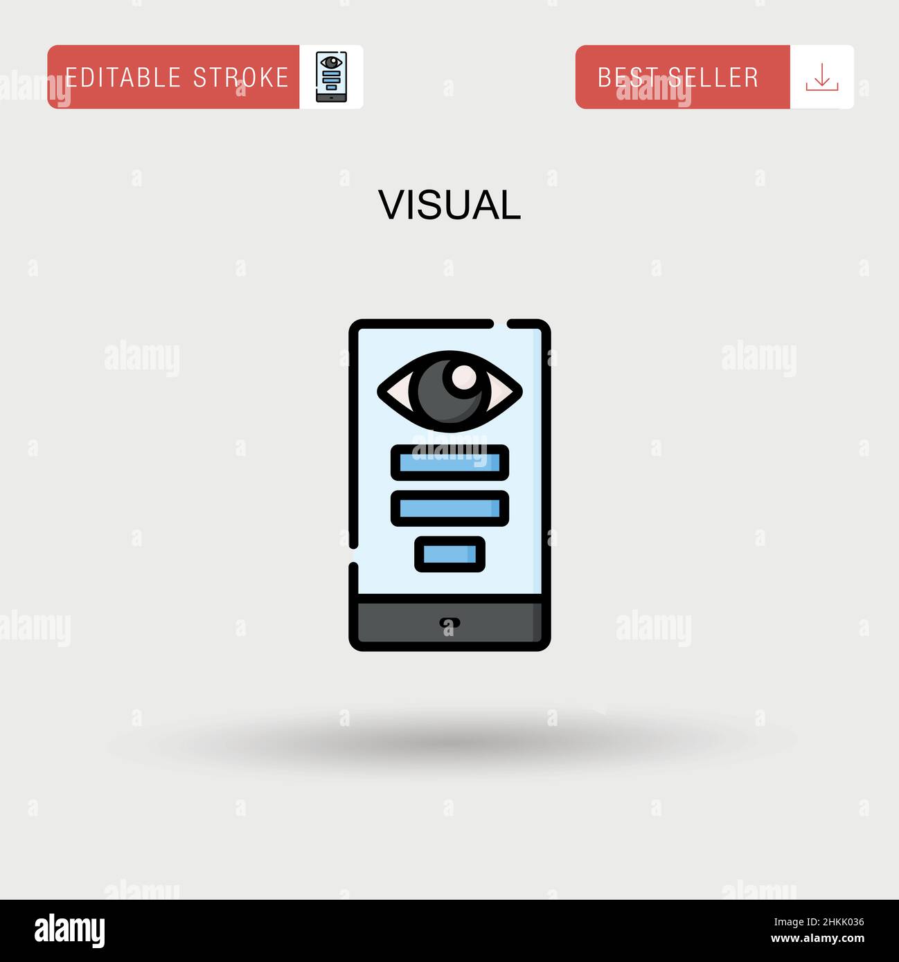 Visual Simple Vector-Symbol. Stock Vektor