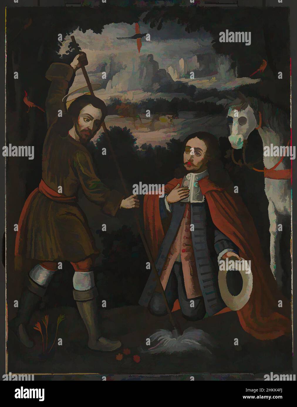 Kunst inspiriert von Saint Isidore der Bauer, Öl auf Leinwand, ca. 1750, 31 1/8 x 24 1/4in., 79,1 x 61,6cm, Röntgen, Klassisches Werk von Artotop mit einem Schuss Moderne modernisiert. Formen, Farbe und Wert, auffällige visuelle Wirkung auf Kunst. Emotionen durch Freiheit von Kunstwerken auf zeitgemäße Weise. Eine zeitlose Botschaft, die eine wild kreative neue Richtung verfolgt. Künstler, die sich dem digitalen Medium zuwenden und die Artotop NFT erschaffen Stockfoto