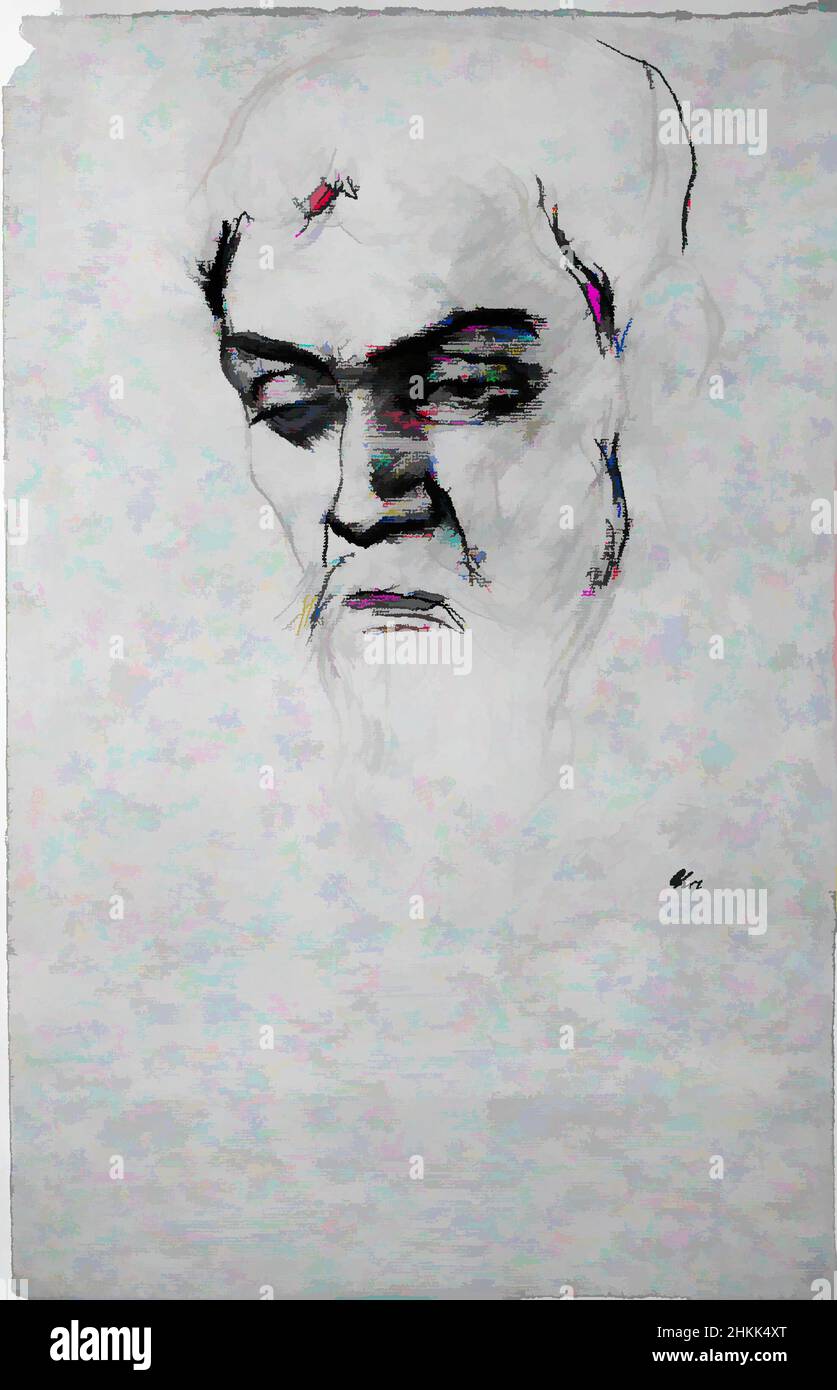 Kunst inspiriert von Studie für Christus, Lovis Corinth, Deutsch, 1858-1925, Kohlezeichnung auf gedeckten Papier, 1896, Blatt: 18 7/8 x 12 Zoll, 48 x 30,5 cm, christe, Zeichnung, Kopf, Mann, Sketch, Classic Works modernisiert von Artotop mit einem Schuss Moderne. Formen, Farbe und Wert, auffällige visuelle Wirkung auf Kunst. Emotionen durch Freiheit von Kunstwerken auf zeitgemäße Weise. Eine zeitlose Botschaft, die eine wild kreative neue Richtung verfolgt. Künstler, die sich dem digitalen Medium zuwenden und die Artotop NFT erschaffen Stockfoto