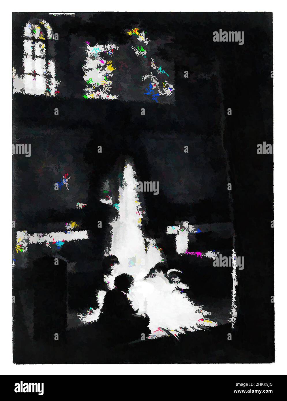 Kunst inspiriert von Enfants Tenant Une Lumiere Dans Une Eglise, Jean Baptiste Isabey, französisch, 1767-1855, Kreidelithographie auf Wove-Papier, 1818, 4 5/16 x 3 1/4 Zoll, 11 x 8,2 cm, Klassische Werke, die von Artotop mit einem Schuss Moderne modernisiert wurden. Formen, Farbe und Wert, auffällige visuelle Wirkung auf Kunst. Emotionen durch Freiheit von Kunstwerken auf zeitgemäße Weise. Eine zeitlose Botschaft, die eine wild kreative neue Richtung verfolgt. Künstler, die sich dem digitalen Medium zuwenden und die Artotop NFT erschaffen Stockfoto