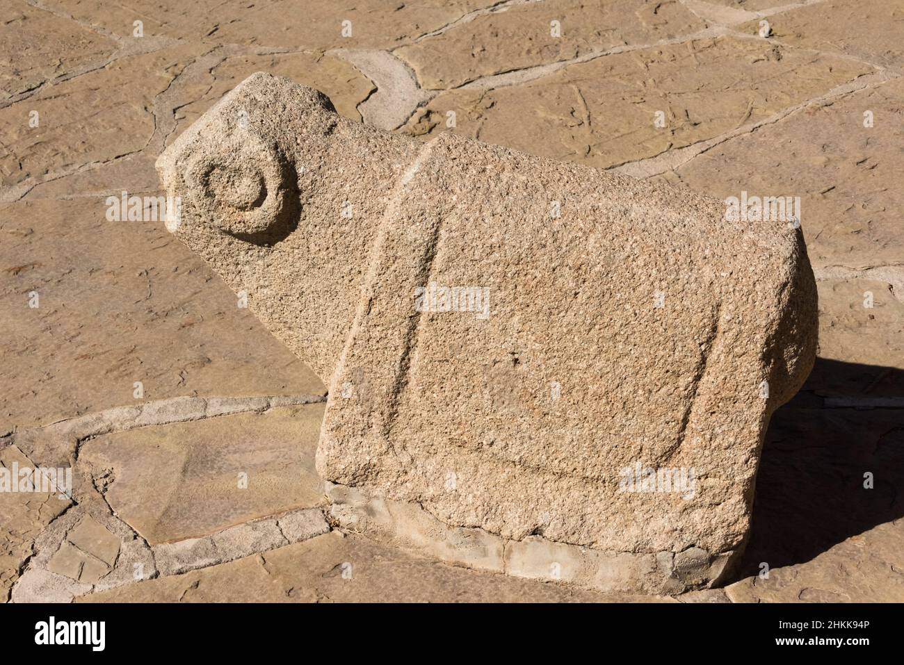 Eine Sammlung von antiken Steinartefakten und Statuen im Freilichtmuseum, Nakhchivan, Autonome Republik Nakhchivan, eine Exklave von Aserbaidschan Stockfoto