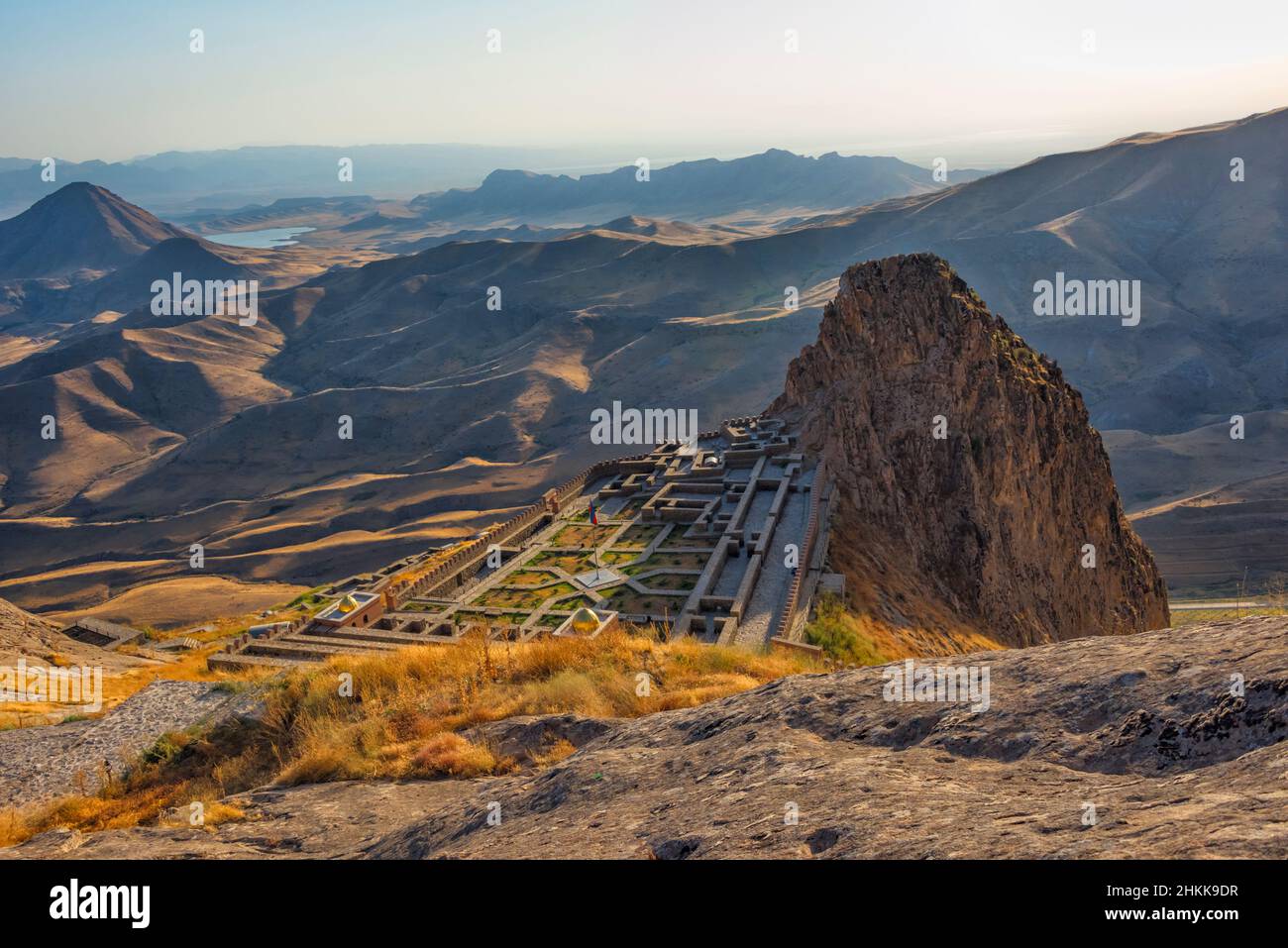 Alinjagala, eine alte Zitadelle im Alinja-Gebirge, Autonome Republik Nakhchivan, eine Exklave von Aserbaidschan Stockfoto