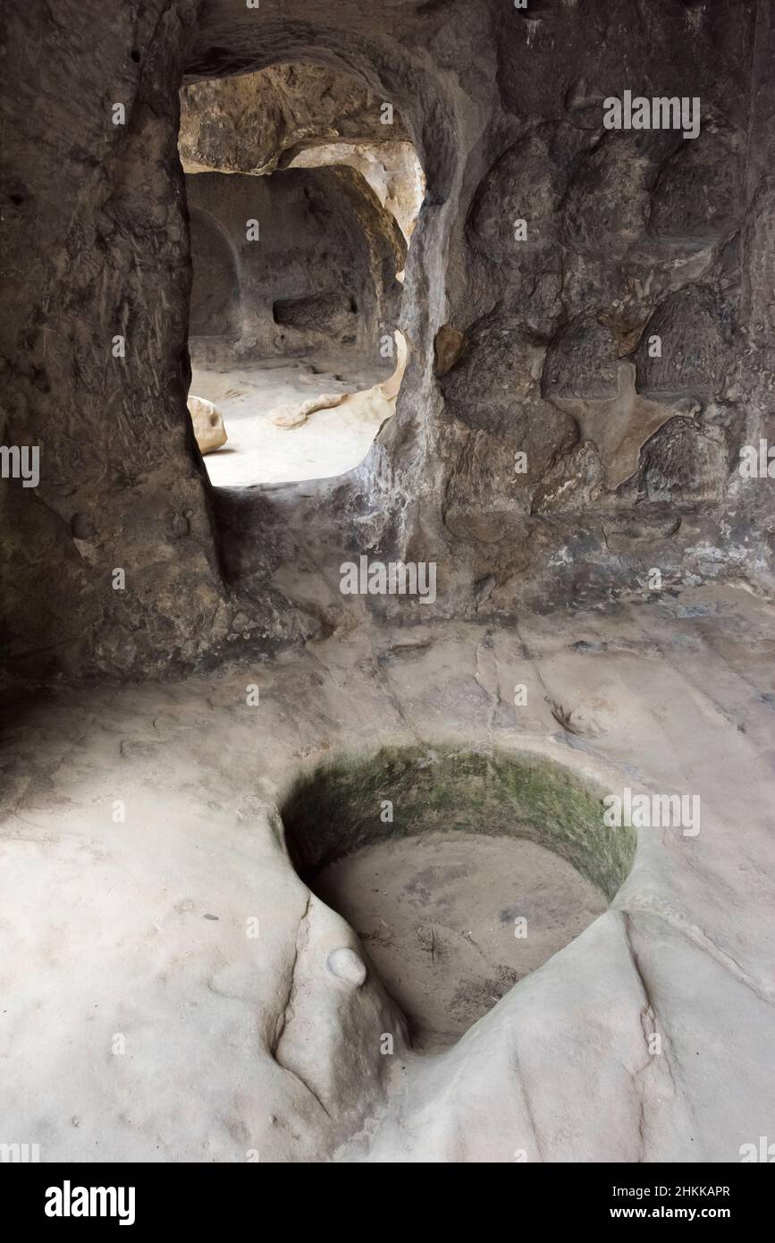 Uplistsikhe Höhlenkomplex, Denkmal der Felsarchitektur, Gori, Georgien Stockfoto