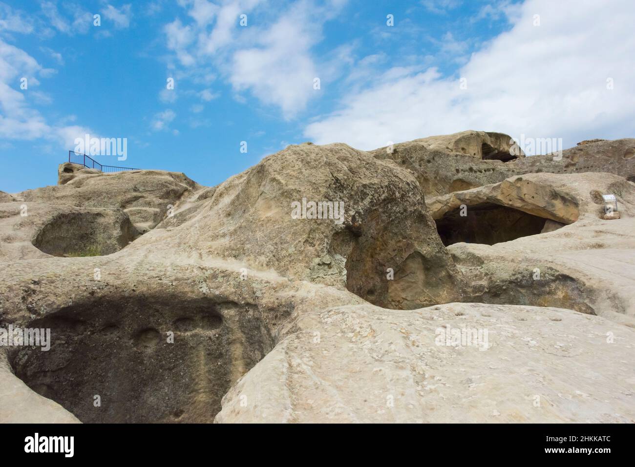 Uplistsikhe Höhlenkomplex, Denkmal der Felsarchitektur, Gori, Georgien Stockfoto
