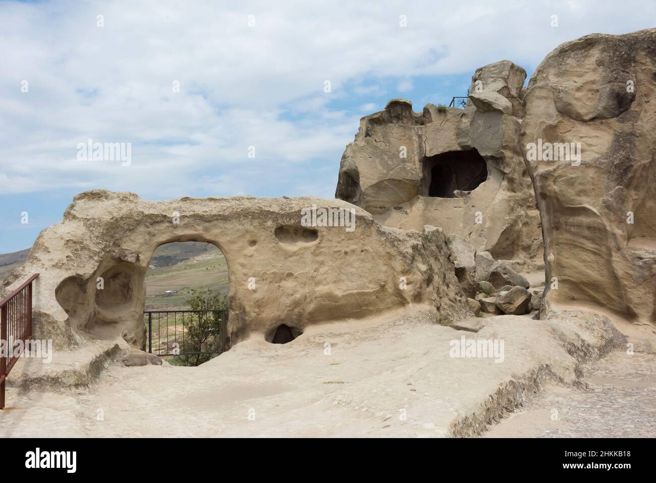 Uplistsikhe Höhlenkomplex, Denkmal der Felsarchitektur, Gori, Georgien Stockfoto